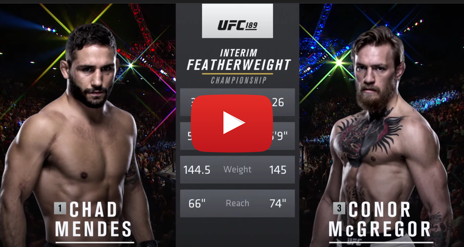 UFC 196 Free Fight: Conor McGregor vs Chad Mendes