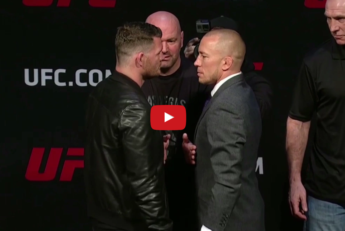UFC Press Conference: Bisping vs St-Pierre