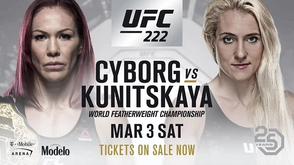 UFC 222: Cyborg vs. Kunitskaya - Resultater
