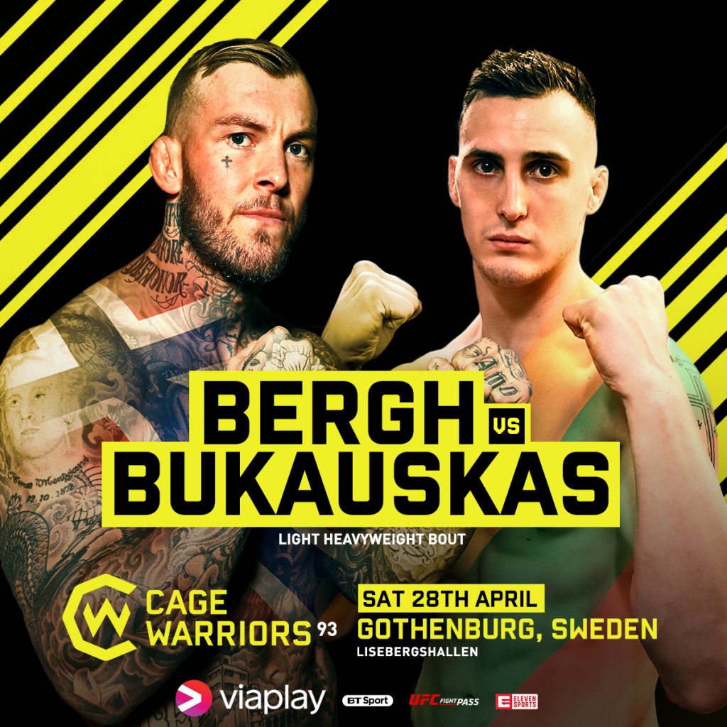 Kenneth Bergh sin motstander ved Cage Warriors 93 er nå bekreftet!