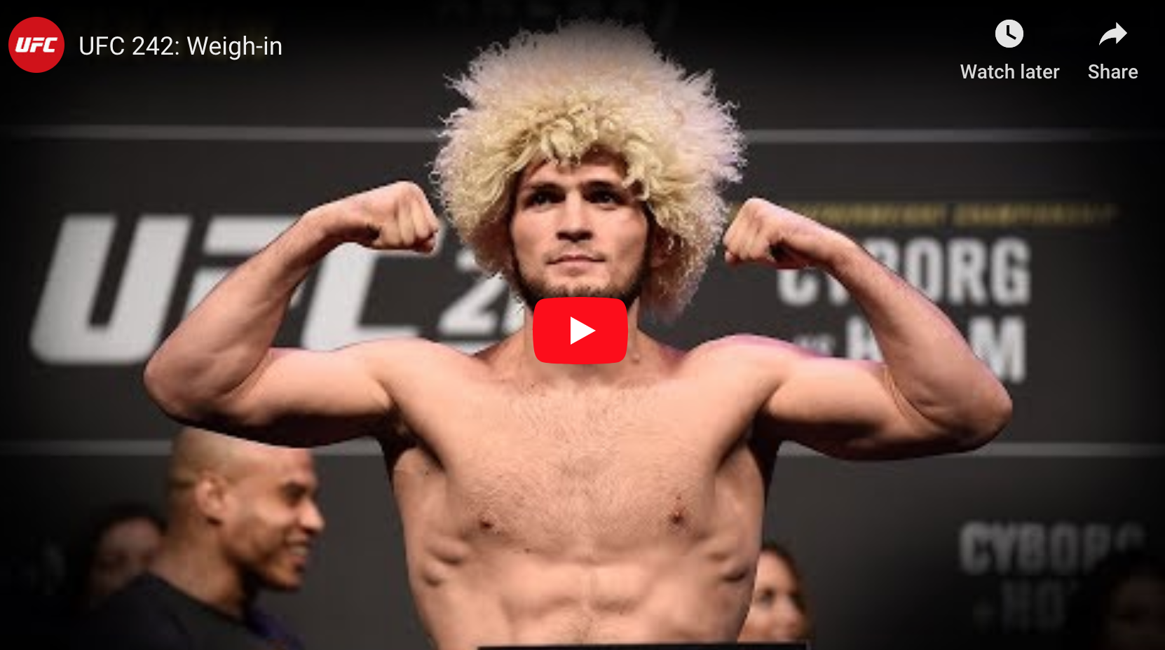 UFC 242: Innveiing
