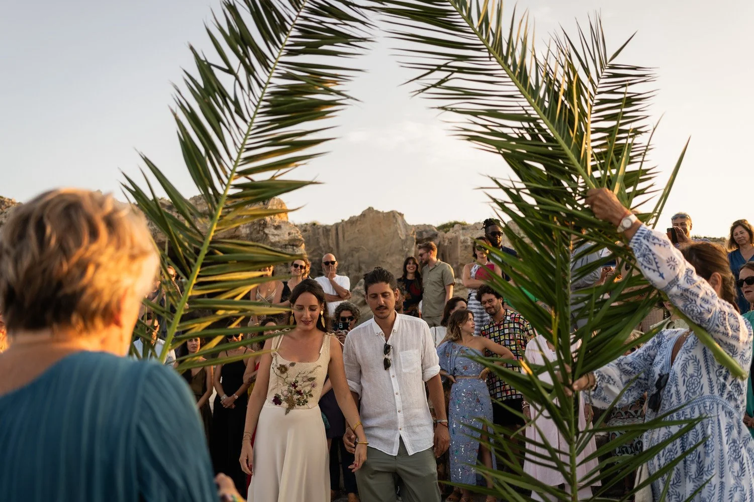 intimate alternative wedding in Favignana, over the sea