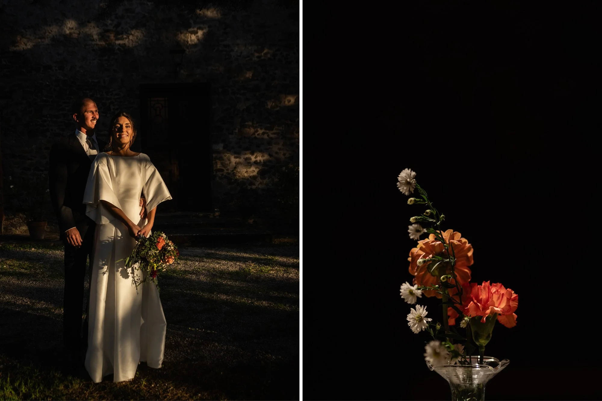 wedding couple at Casale Torre Sant’Anastasia