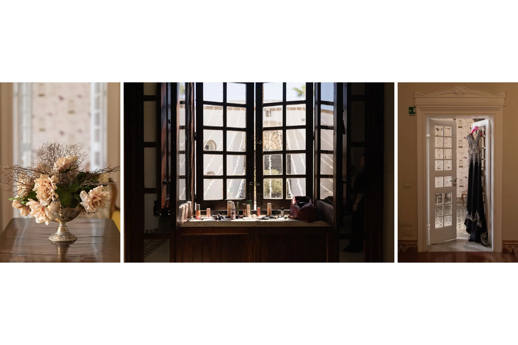 Interiors Villa Favorita Marsala wedding dress