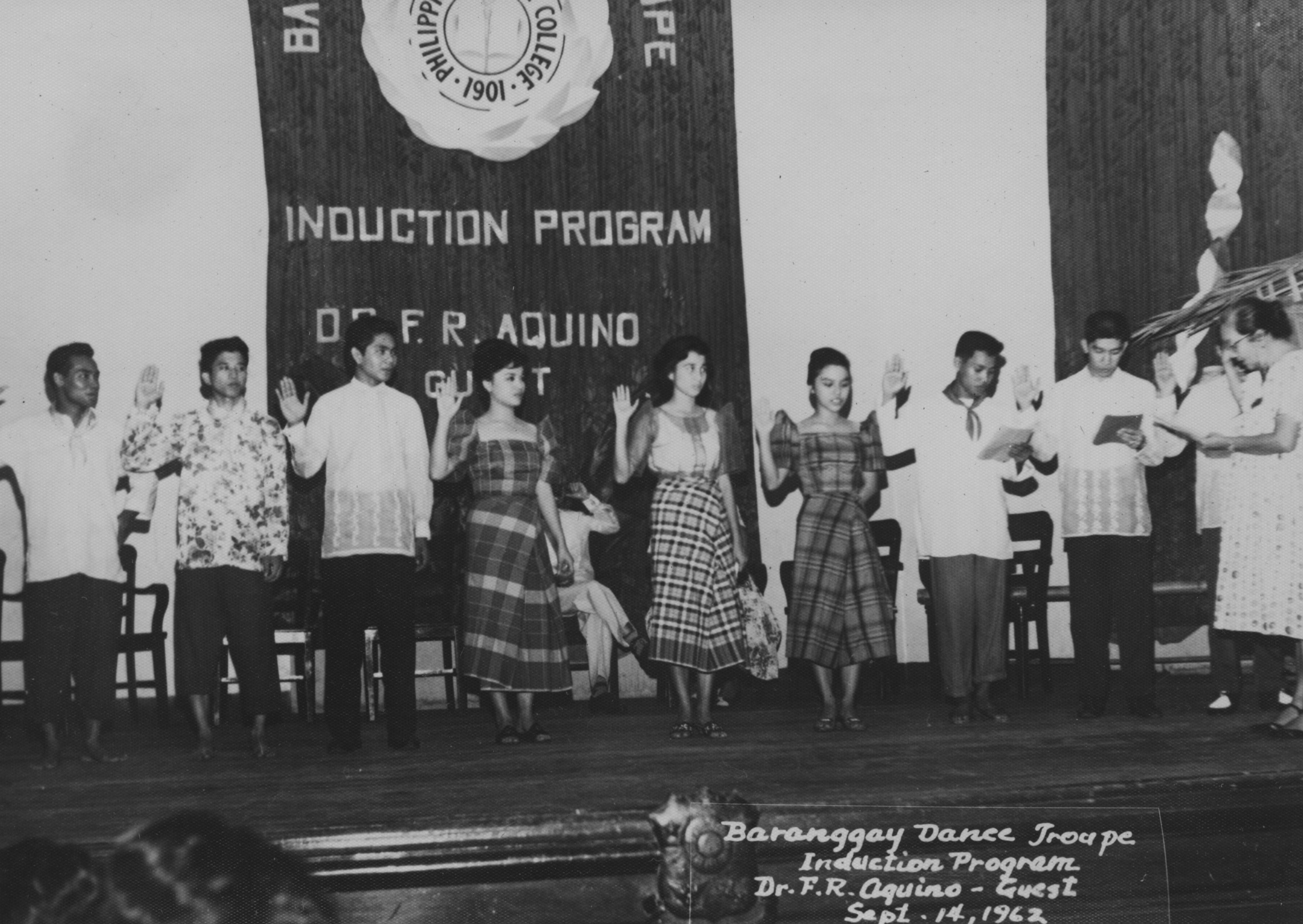 During the Baranggay dancers Batch 62's Oathtaking with Dr Francisca R Aquino (National Artist in Dance) at Philippine Normal University