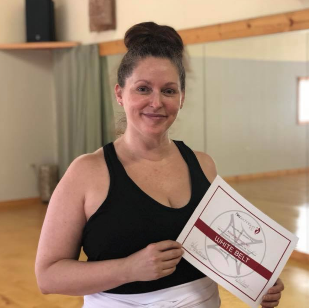 Congratulations Alissa ~ New Nia White Belt