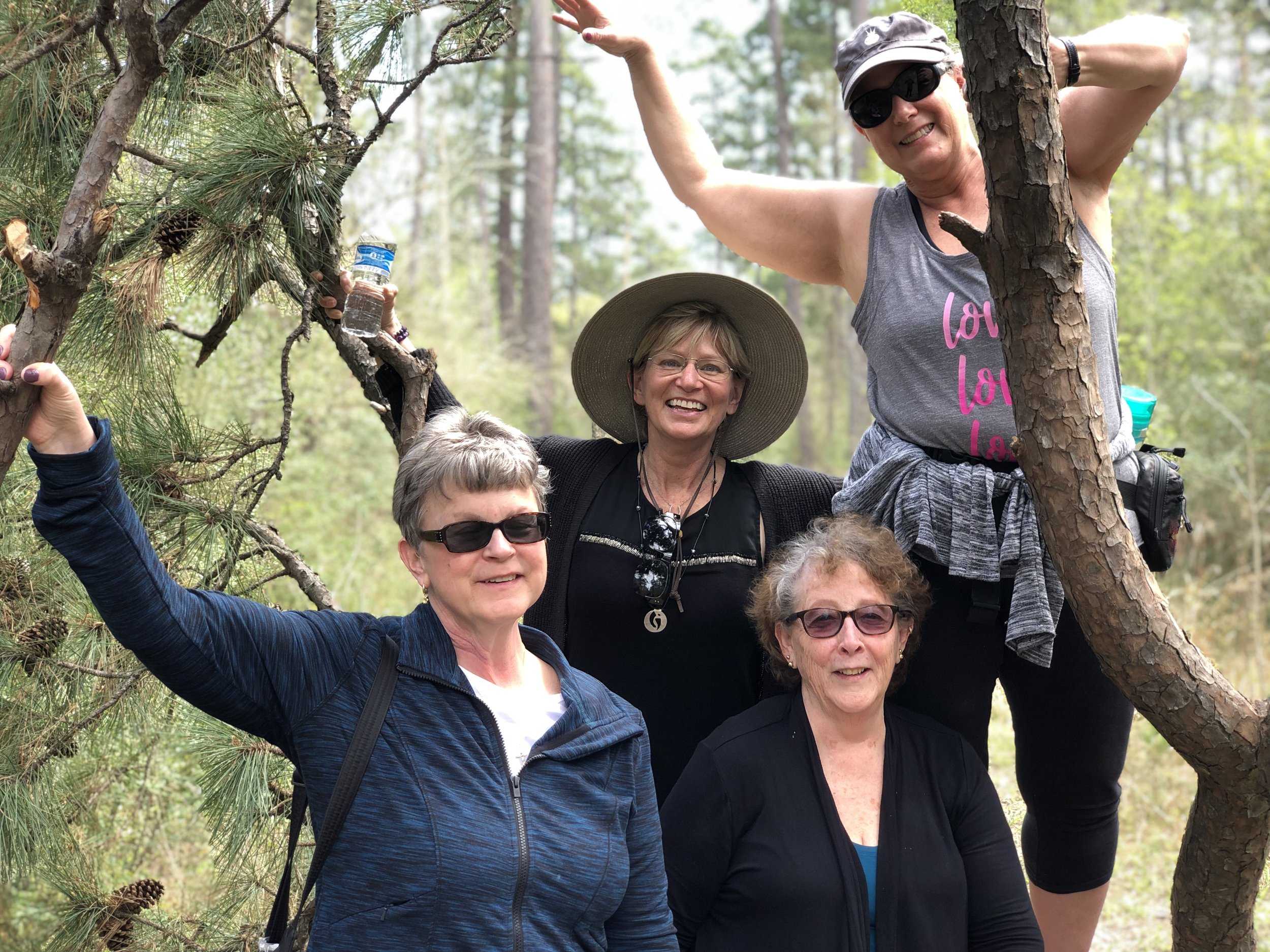 NEST retreaters; Patricia, Kathy, Darlene, Jane