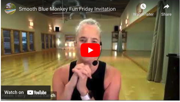 Smooth Blue Monkey Invitation