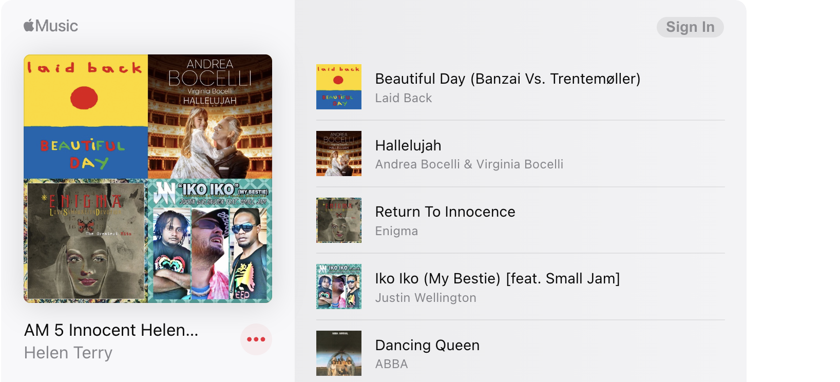 The Innocent Music Playlist
