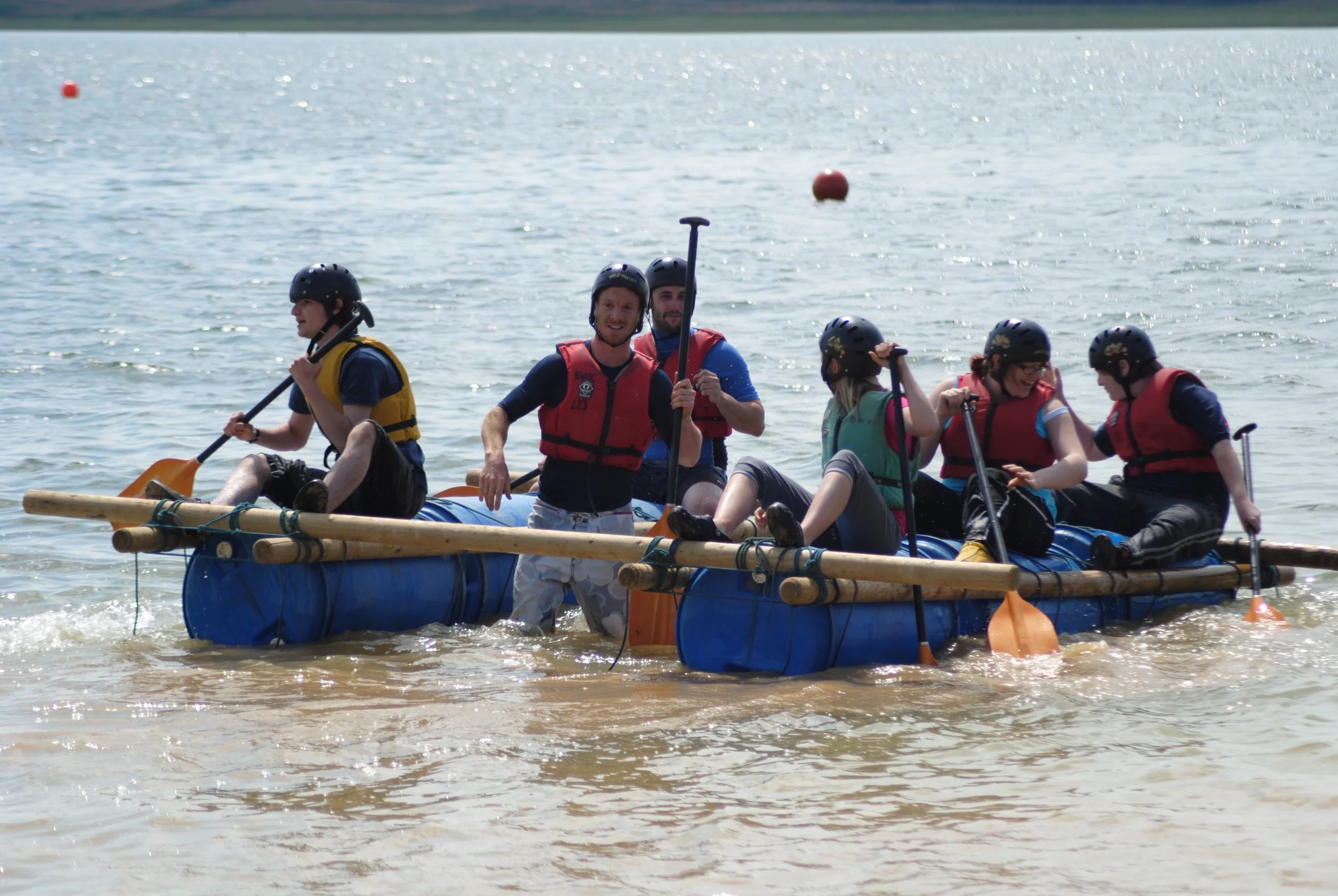 Raft building - Bewl Water