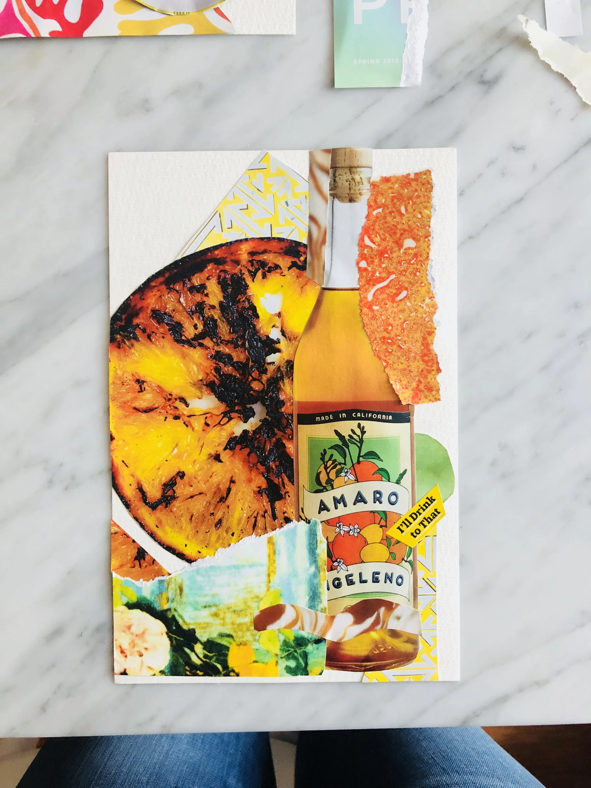 I'll drink to that- Nikki Rappaport Collage Art