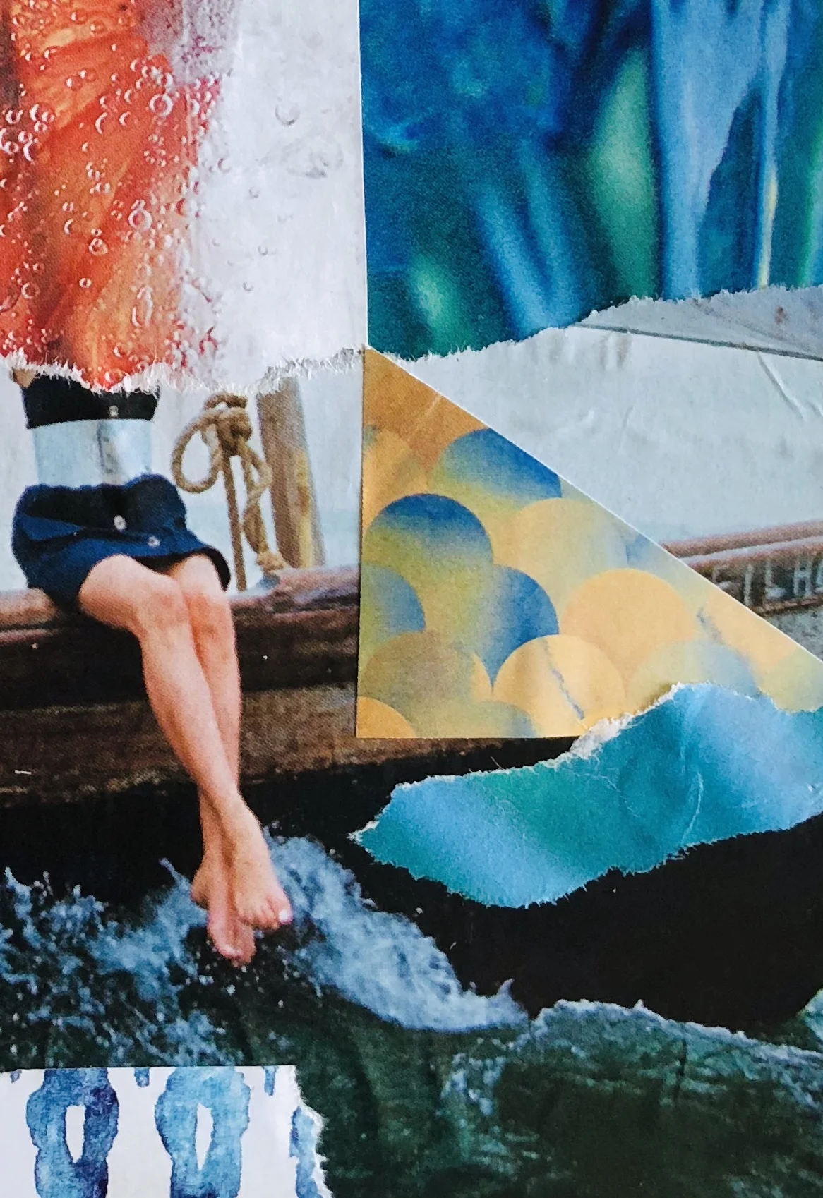 Get On Board - Nikki Rappaport Collage Art