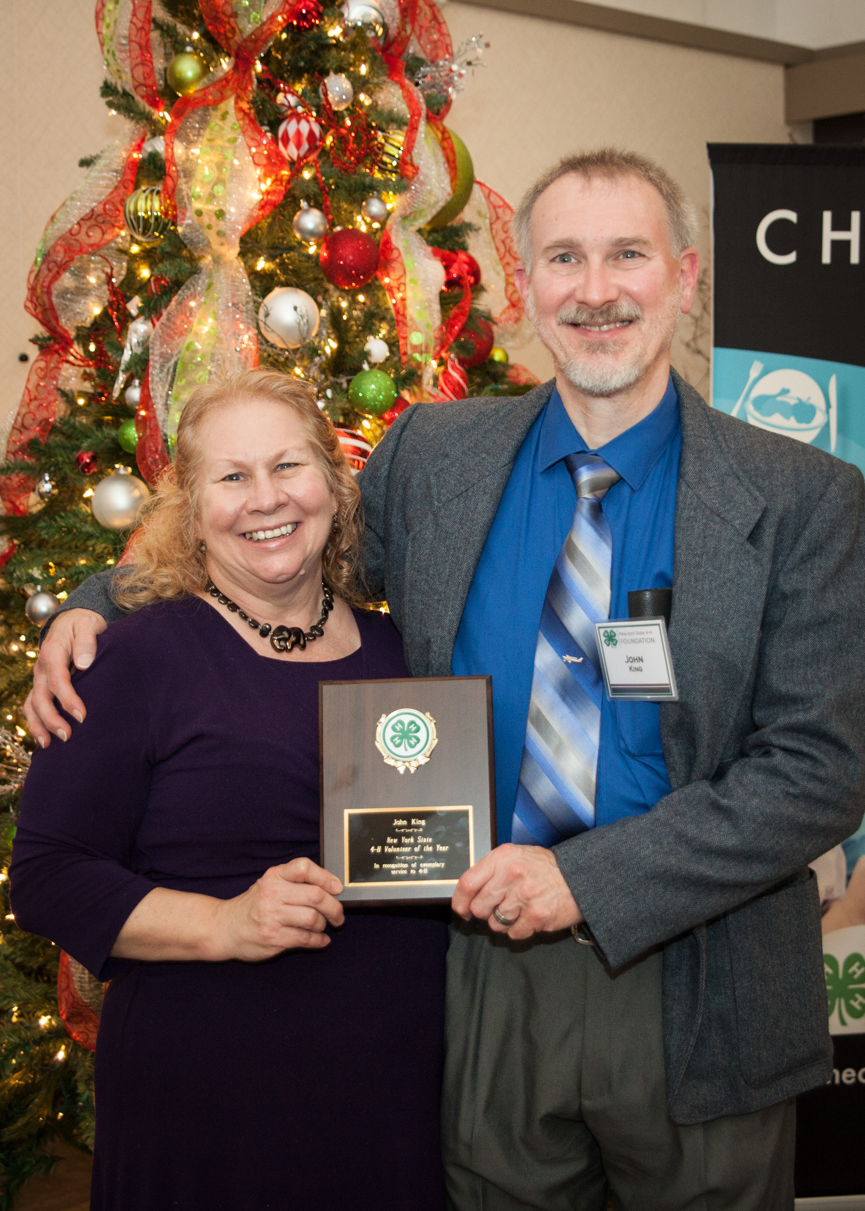 John King being recognized at the NYS 4-H Foundation Annual Meeting, Nov. 2015