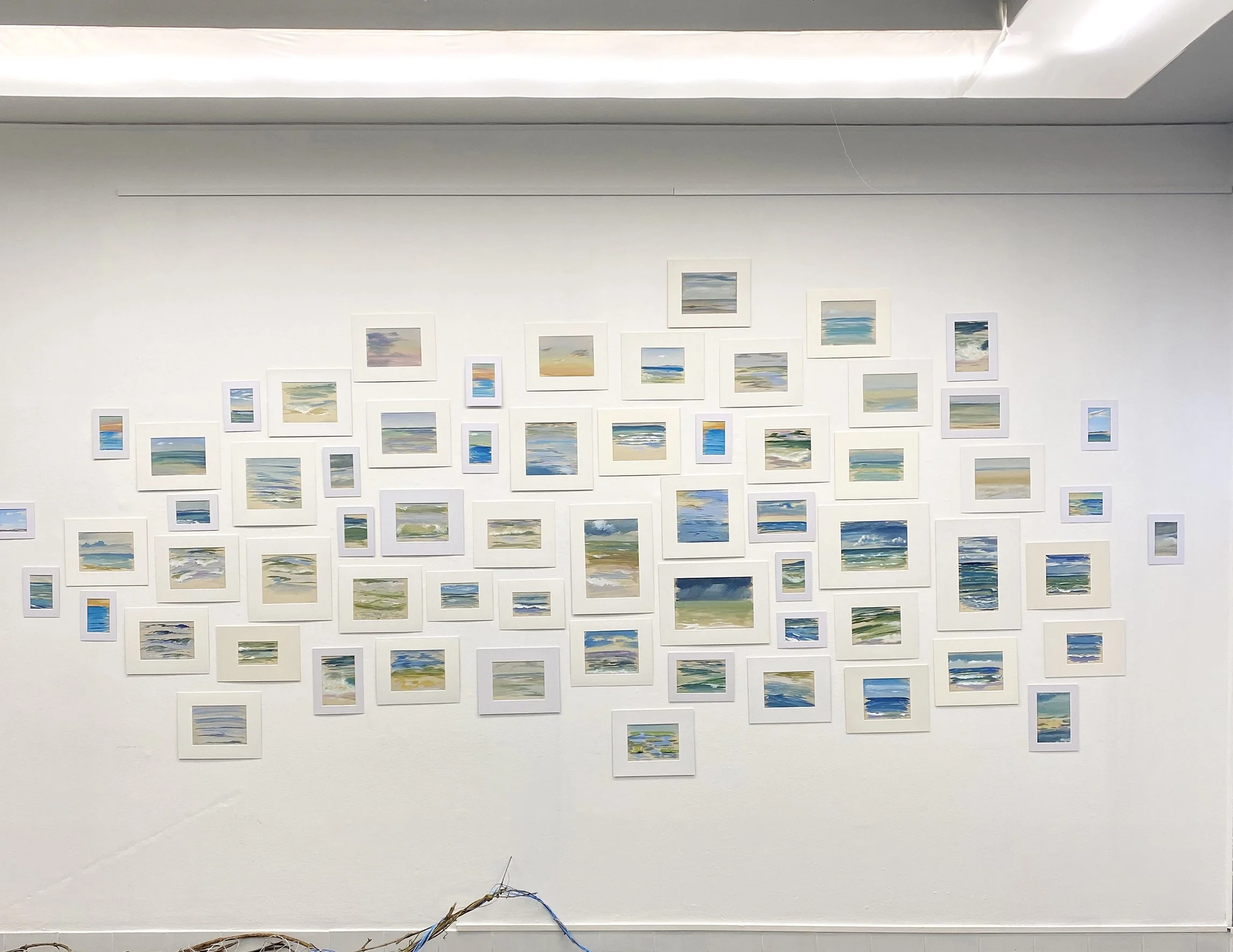 installation nuage gouaches