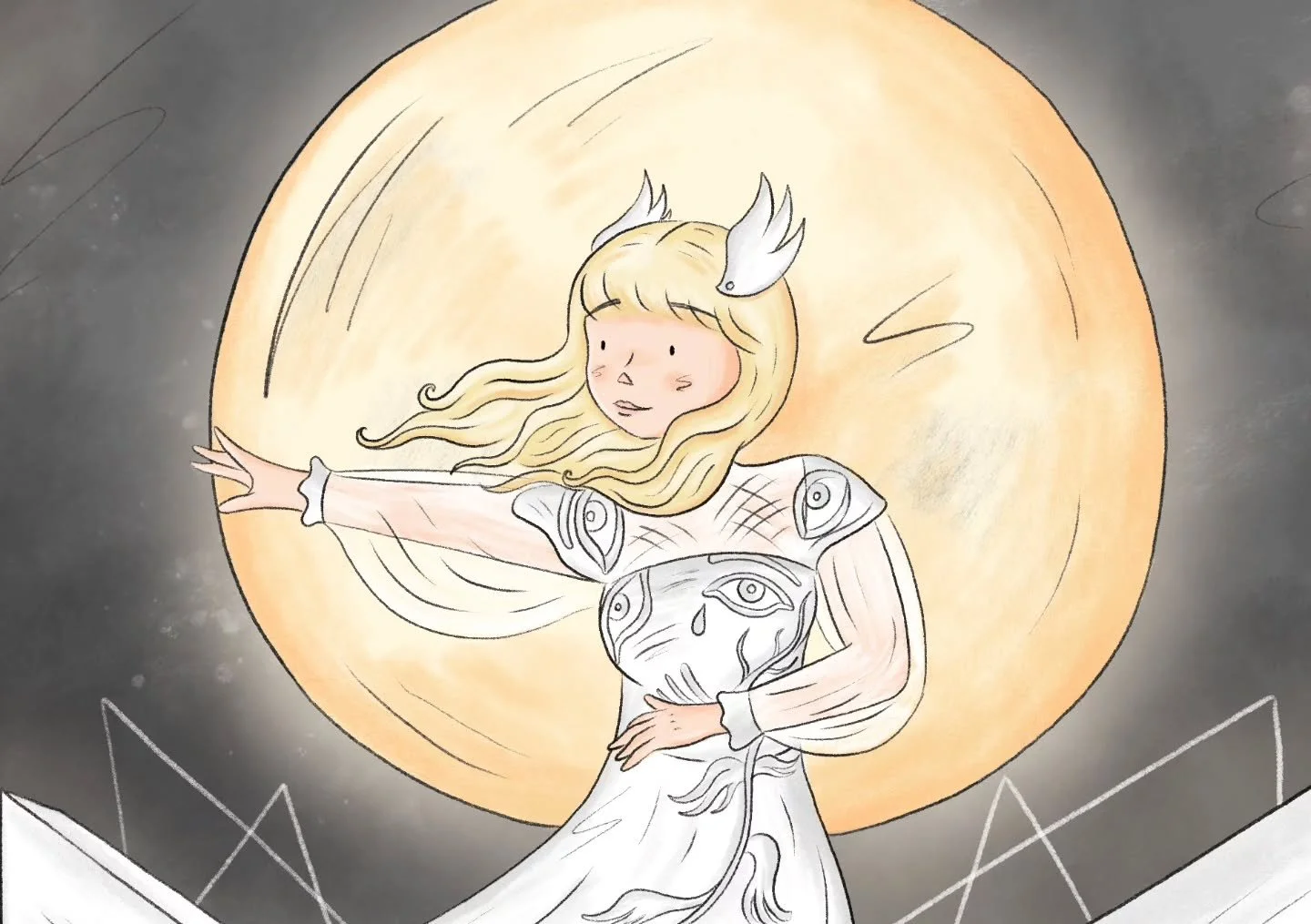 O moon illuminate this land once more, like white doves soaring through the night 🕊
@auroramusic singing the Nod-Krai main theme from Genshin Impact 🤍

@genshinimpact #Illustration #digitaldrawing #digitalart #digitalillustration #aurora #aurorafan