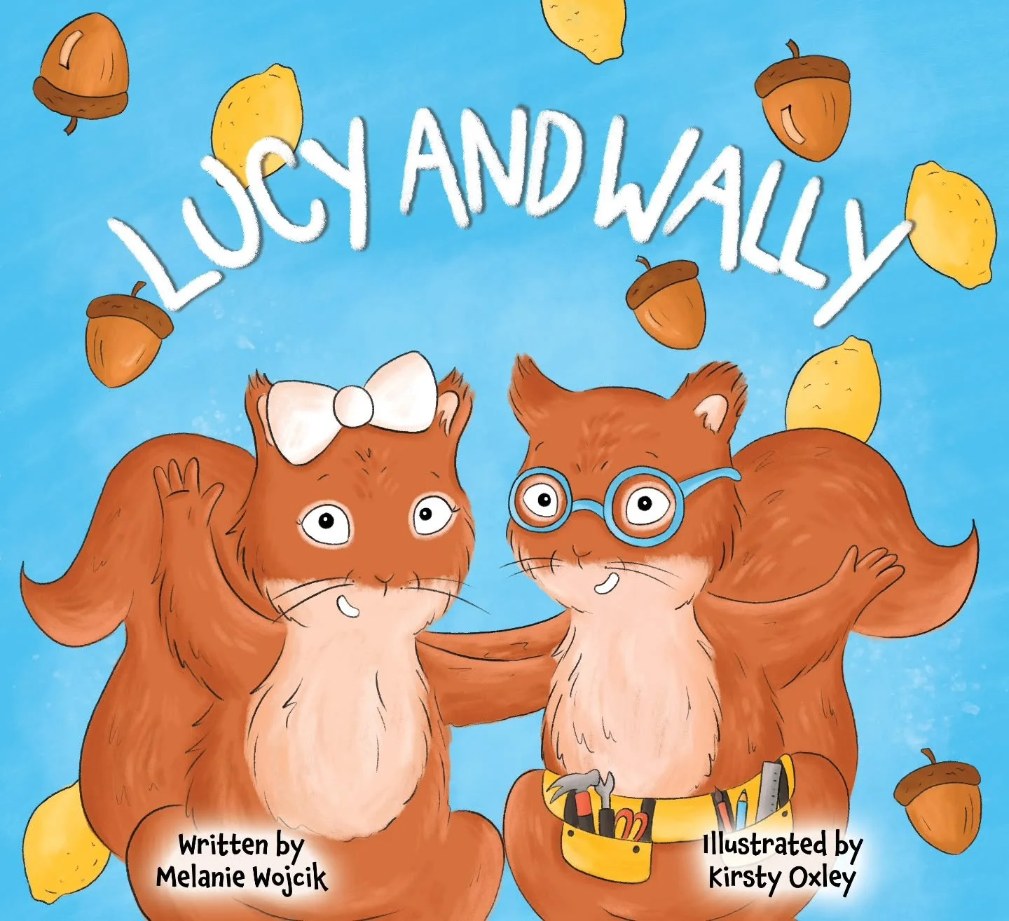 New book out now! Introducing Lucy and Wally! 🍋
These two twin squirrels share a strong bond and have a knack for teamwork! What will they create?! 

Written by Melanie Wojcik and illustrated by me 🐿

#childrensbook #picturebookart #childrensbookil
