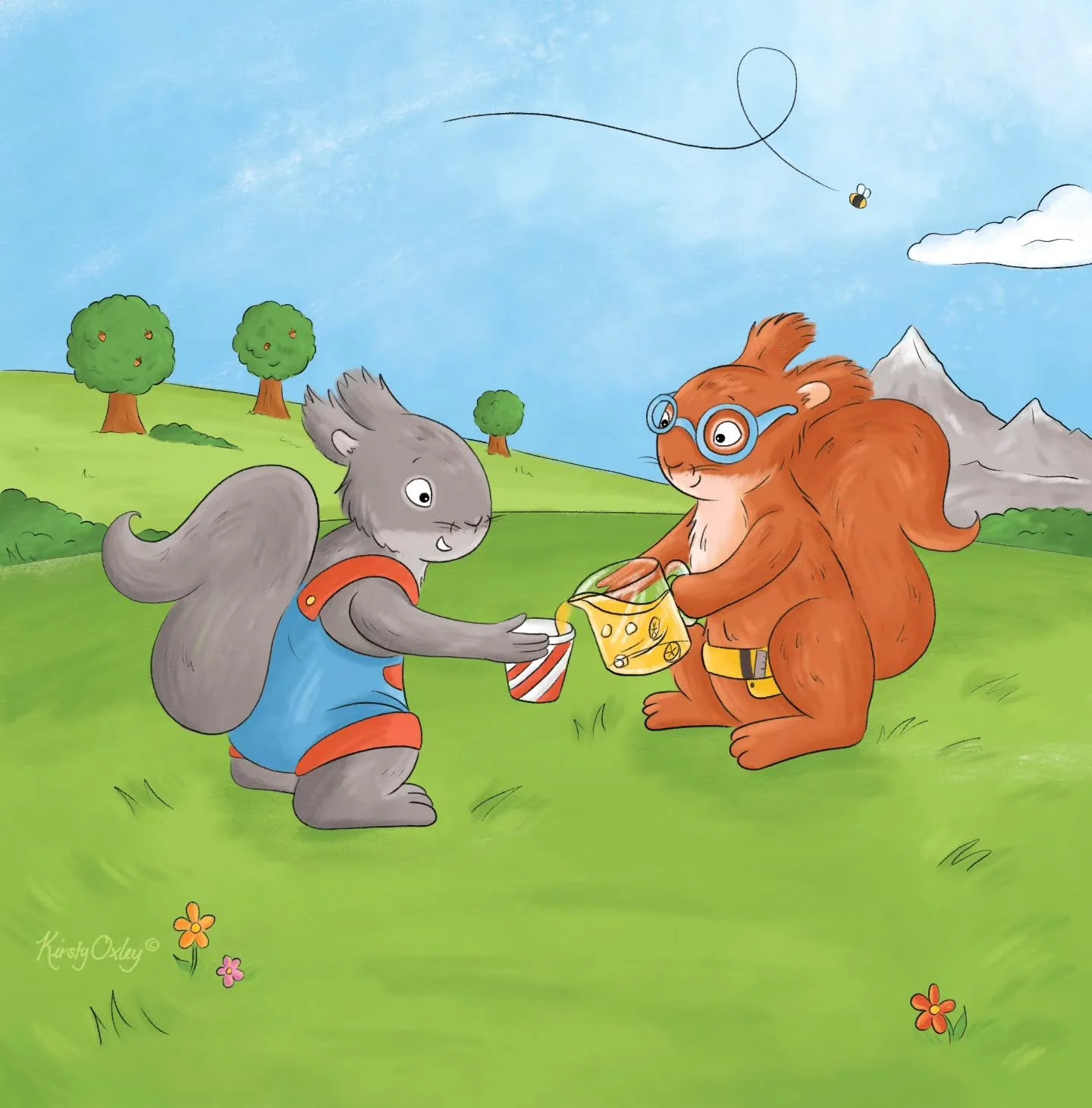 Wally pouring George some nice lemonade! 🍋
From Lucy and Wally written by Melanie Wojcik! @lucyandwallybooks 

#picturebookart #childrensbookillustration #childrensbookillustrator #illustratorsoninstragram #illustrationdaily