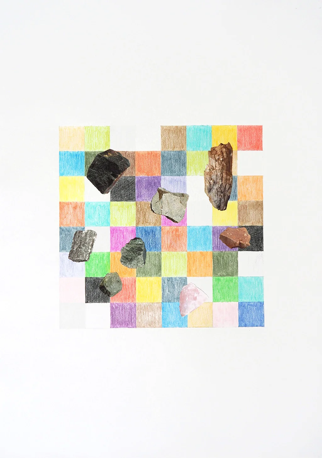 Mountains and abstractions 2, 2016, pencil and collage on  paper, 59 x 42 cm, Eli Maria Lundgaard.jpg