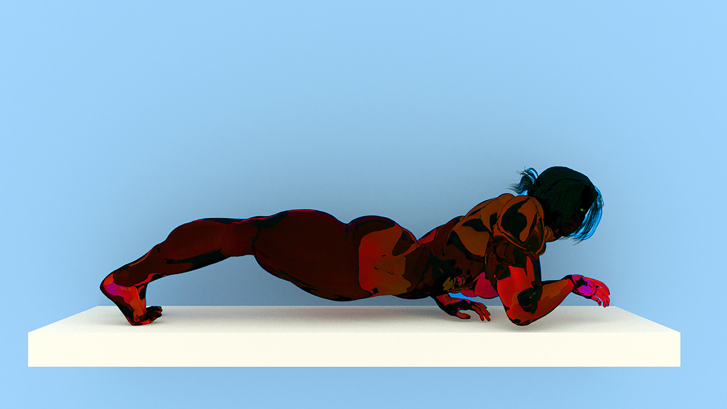 Martina Petrelli, Ongoing Artistic Research, 3D Rendering, Untitled#CHAMALEON