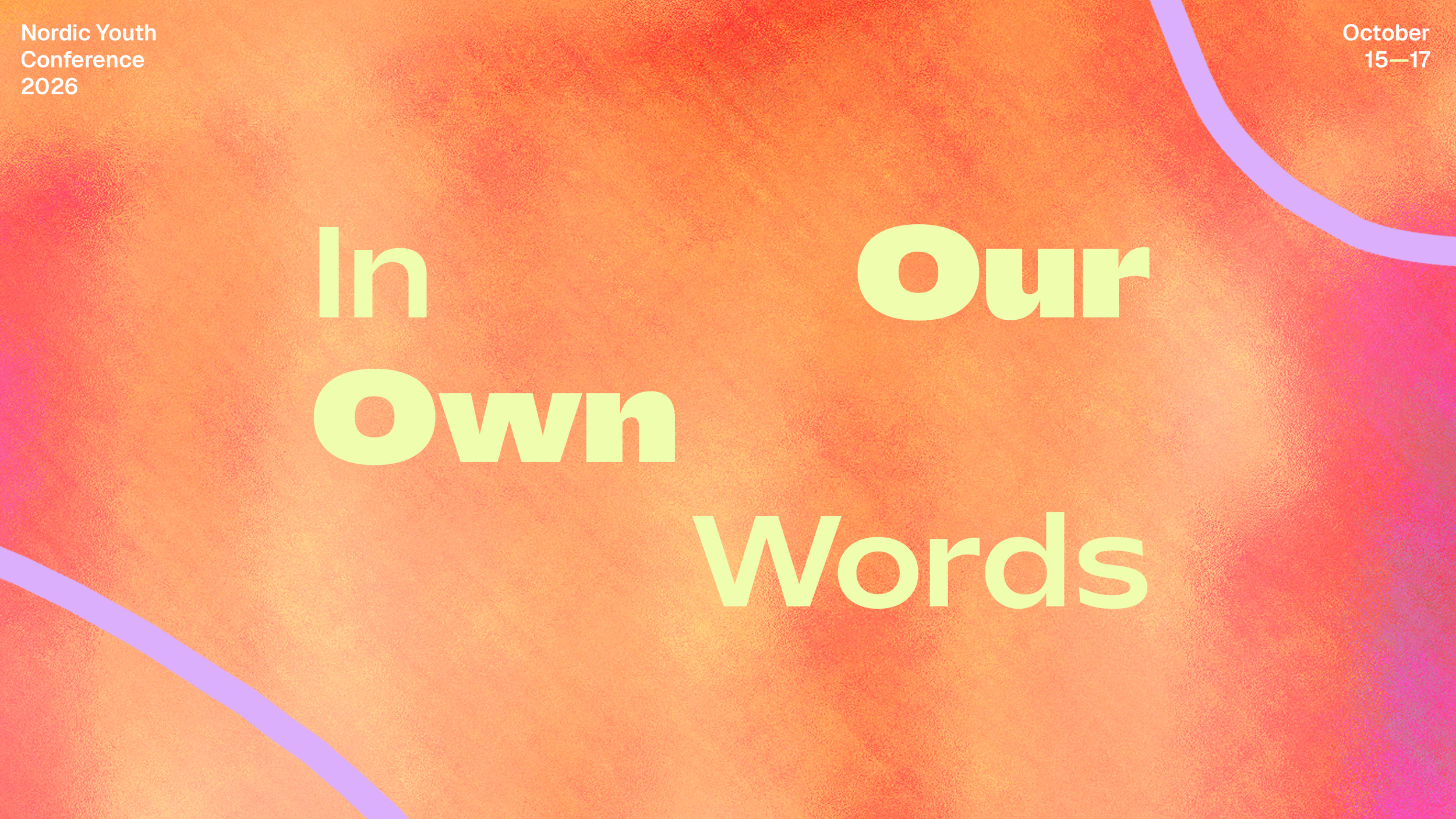 In Our Own Words: Nordic Youth Conference 2026