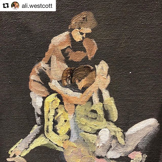 Check out @inside.eye Janine Harrington&rsquo;s #screensaverseries captured in acrylic! Captured by @ali.westcott at OOPS FESTIVAL 2019 #oopsfest 🎨 👩🏻&zwj;🎨 💐

#Repost @ali.westcott with @get_repost
・・・
Painting from watching dancers perform liv