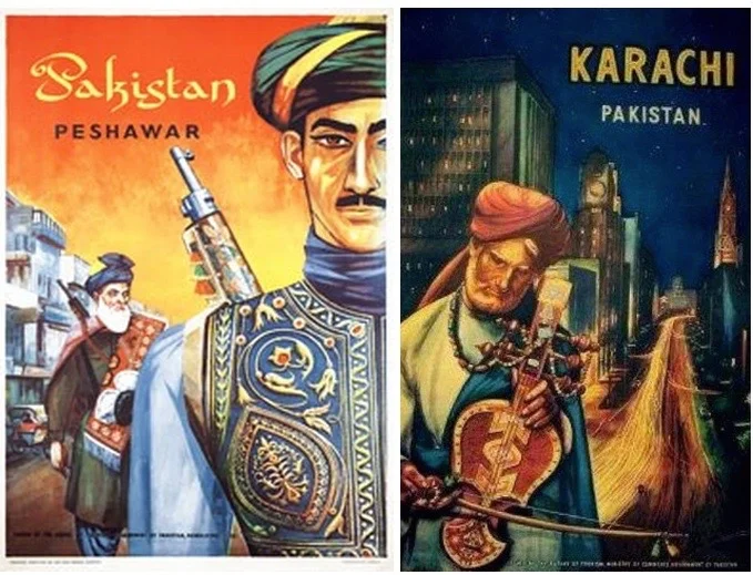 Source: 1963 Peshawar, Pakistan, Travel Posters Online&nbsp;and Karachi, Pakistan, Dawn