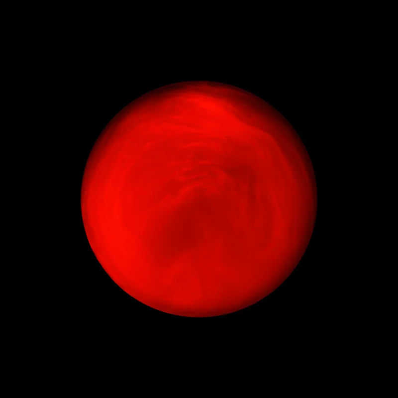 Self Portrait as a Planet, O positive, 2005 40x40 inches, edition of 3 Archival chromgenic print