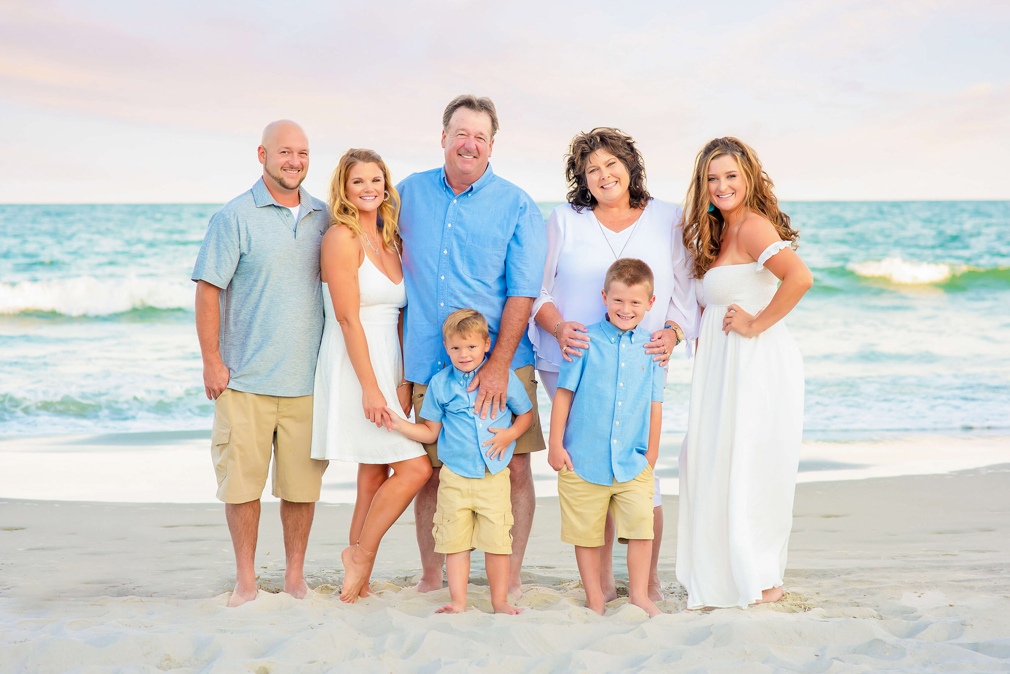 Beach Family Group Photo