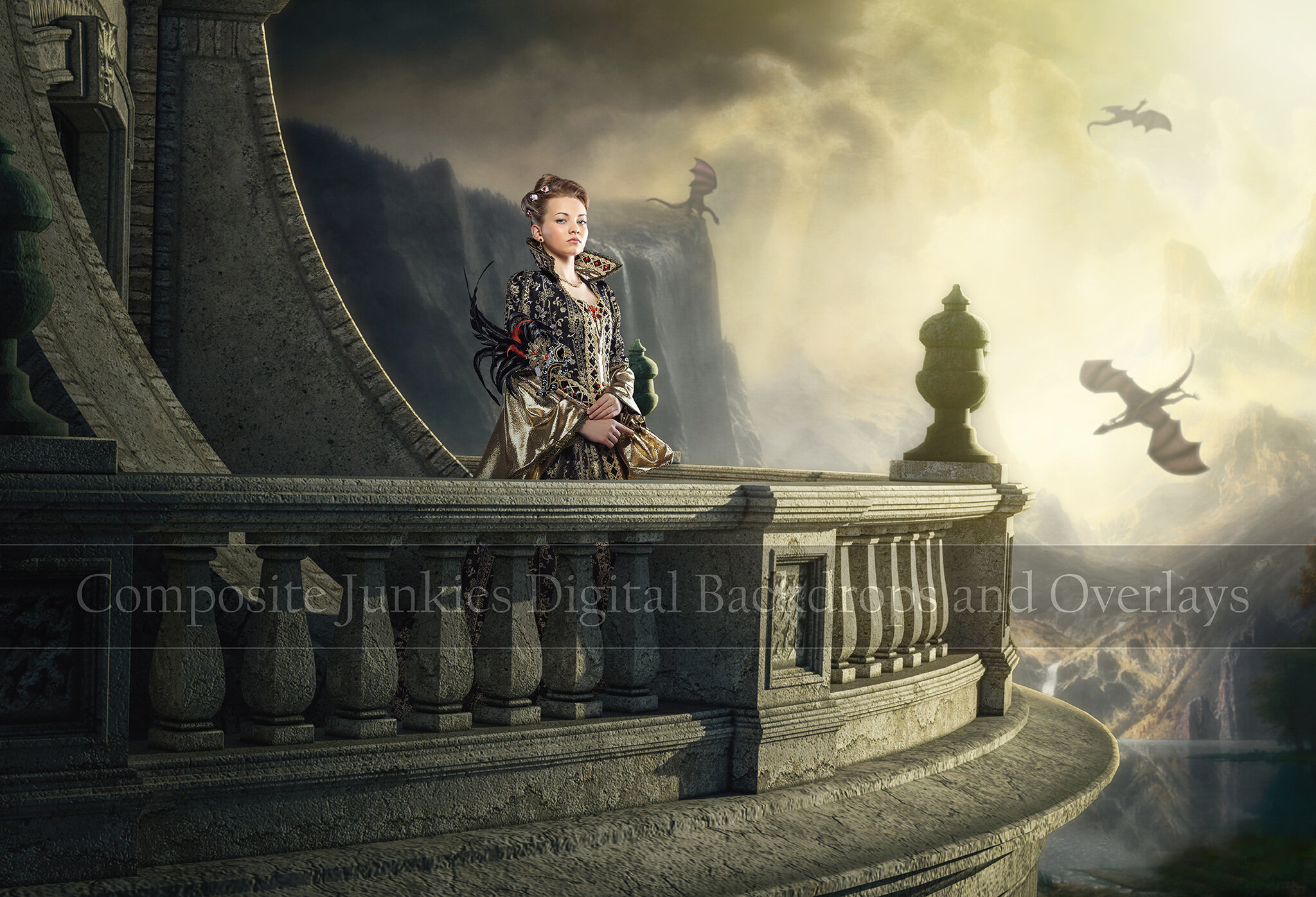 Composite Junkies - Castle Balcony with Dragons - Model Logoed.jpg