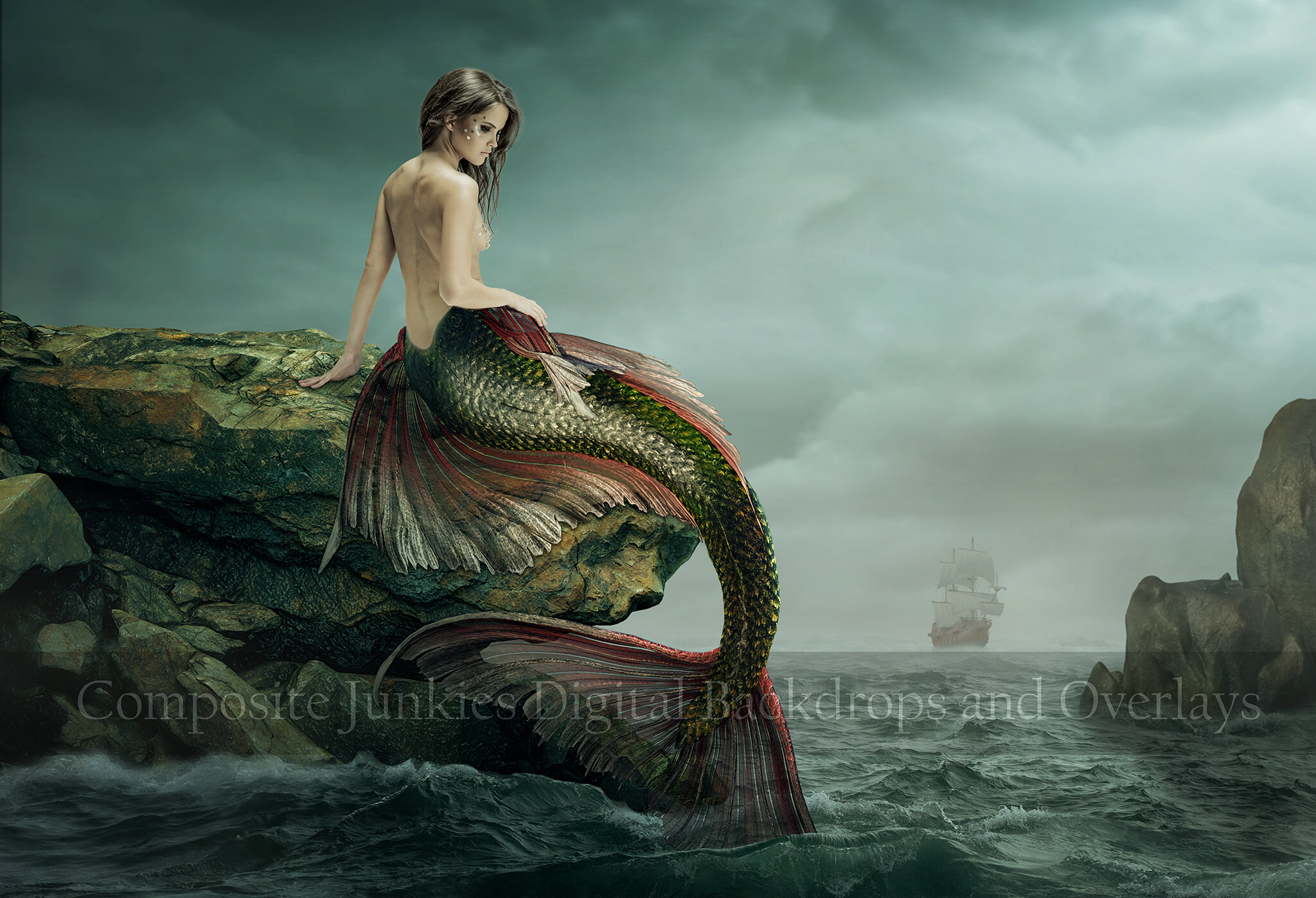 Composite Junkies 2021 - Mermaid on Rock Ship - Model Logo.jpg