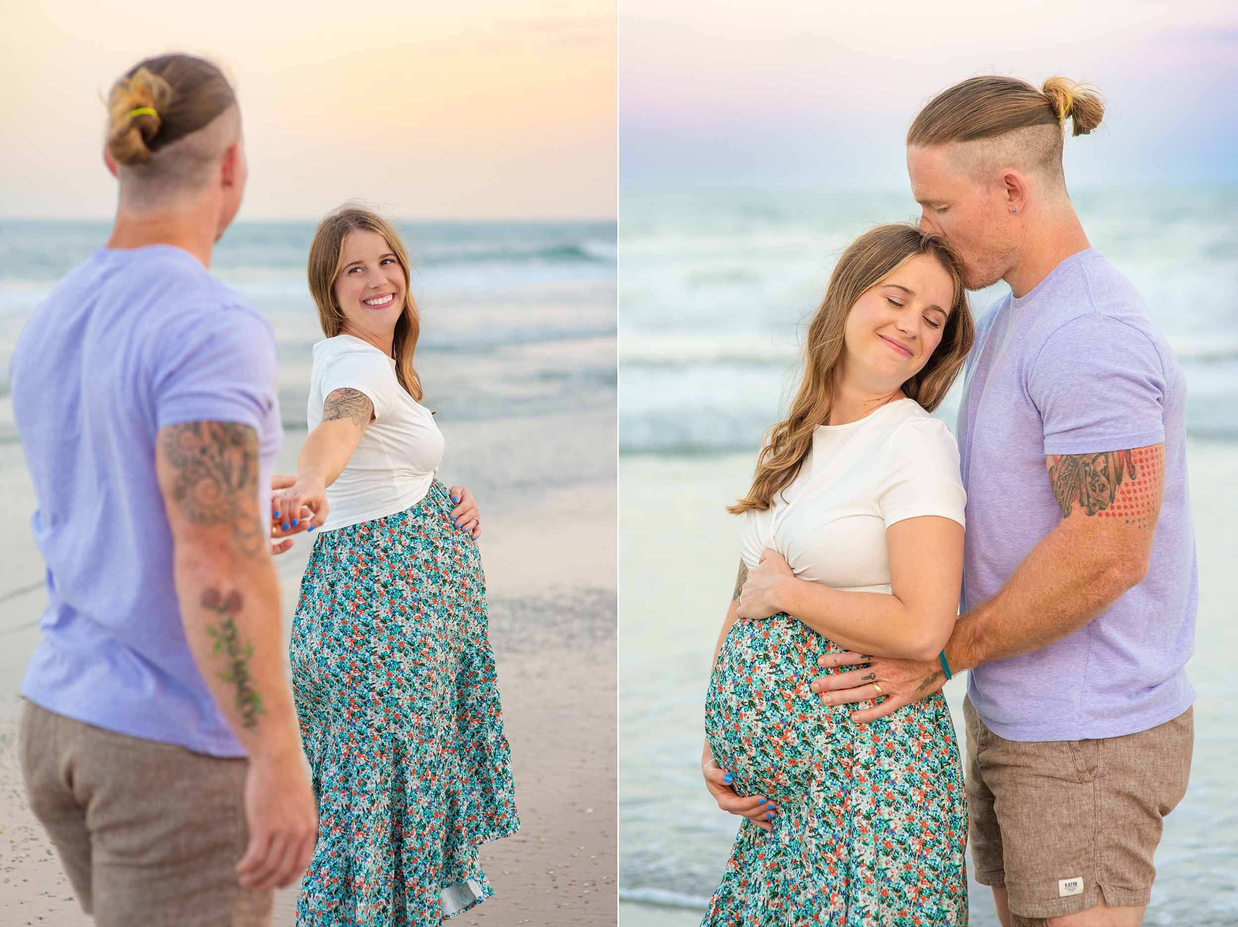 Sunset Maternity Beach Session