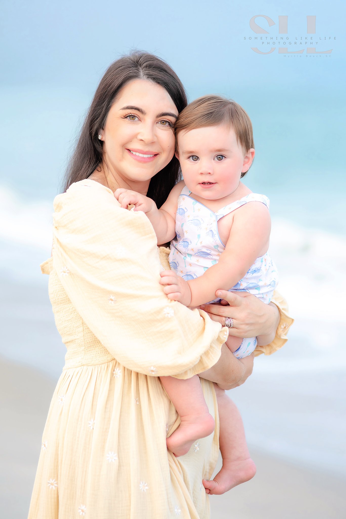 Beautiful Mother and Son Portrait