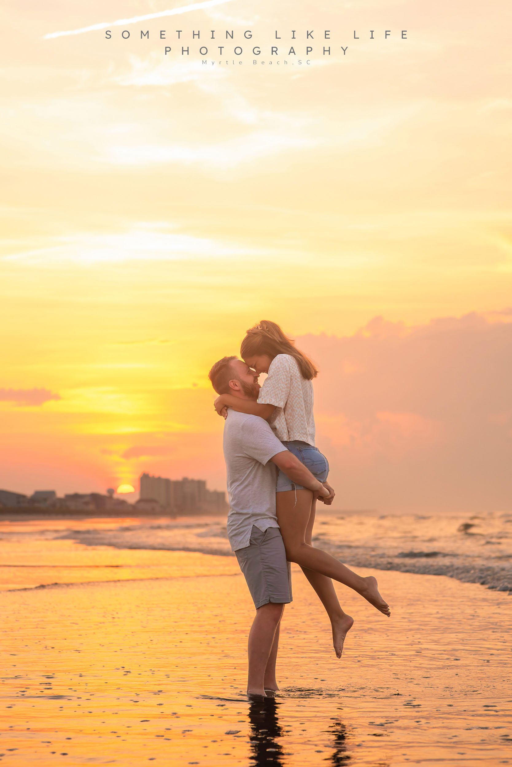 North Myrtle Beach Engagement Session at Sunrise