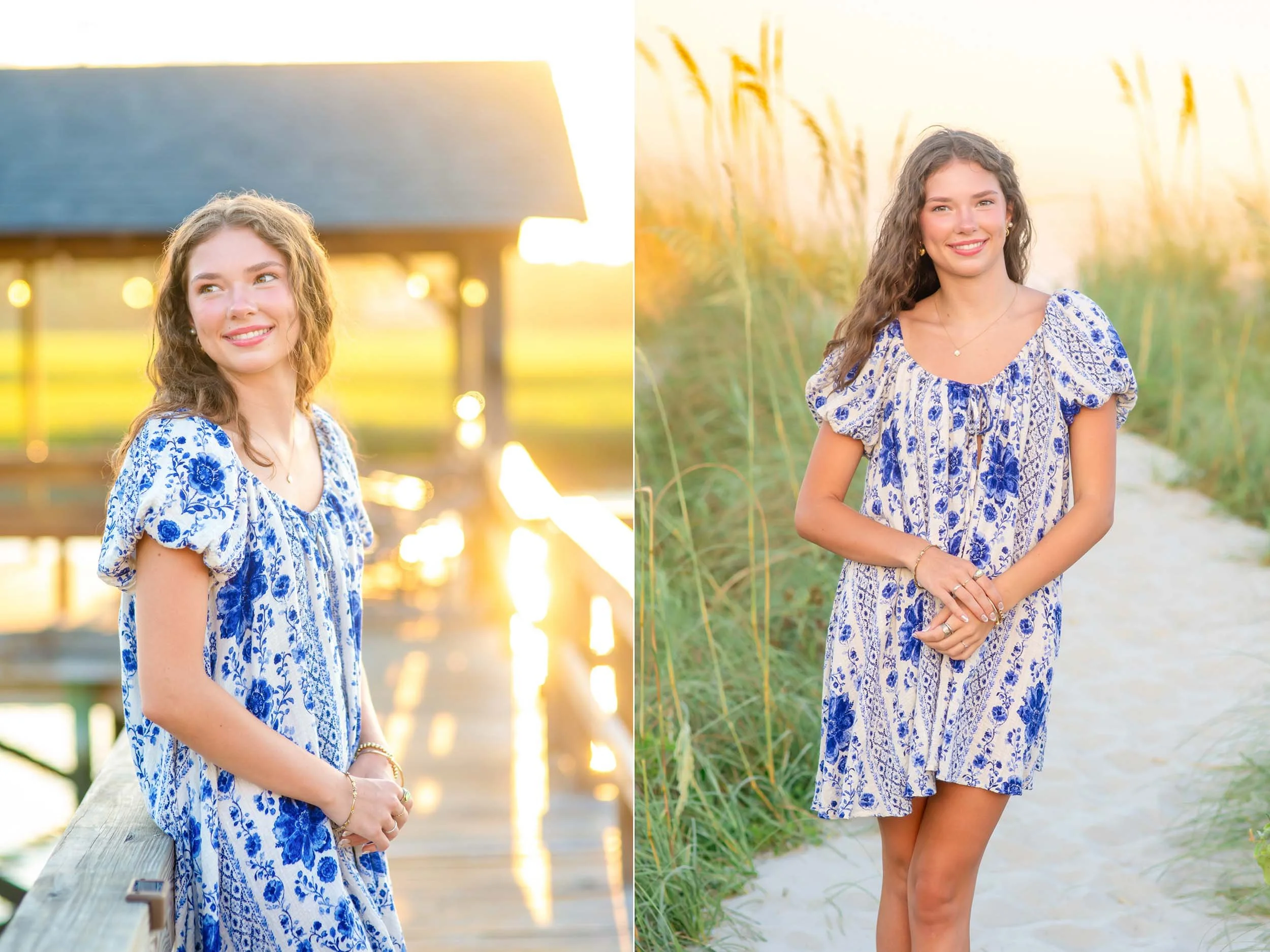 Golden Hour Senior Portraits on the Marsh