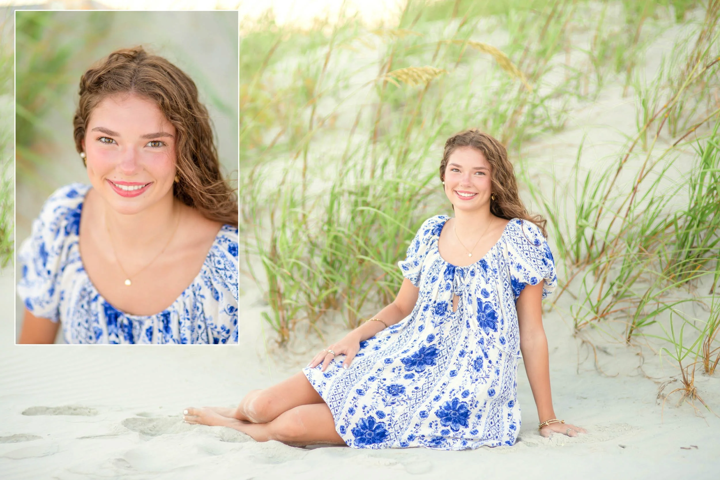 Beach Grass Senior Portraits in Pawleys Island