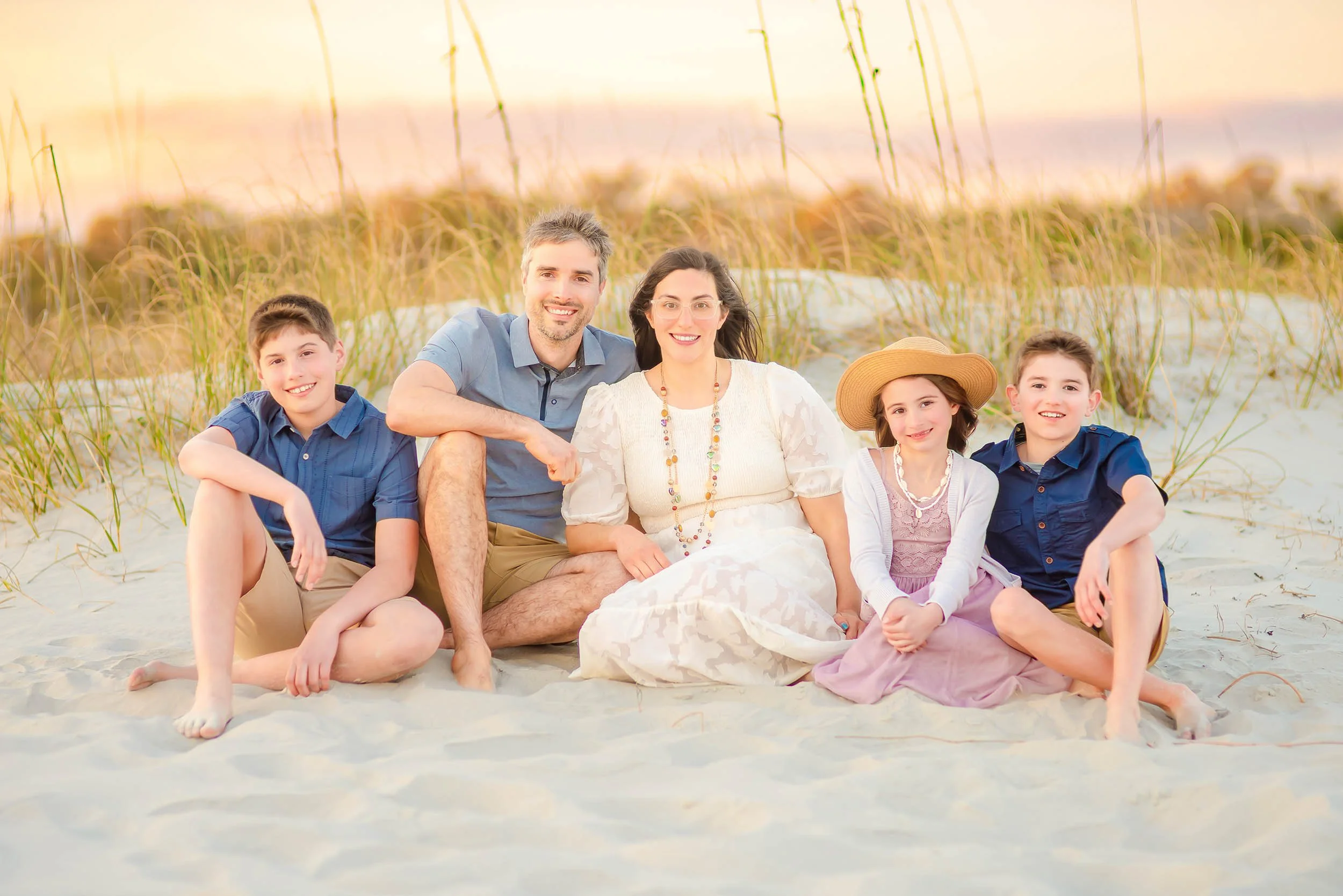 Myrtle Beach Family Photographer – Sunset Dune Portraits