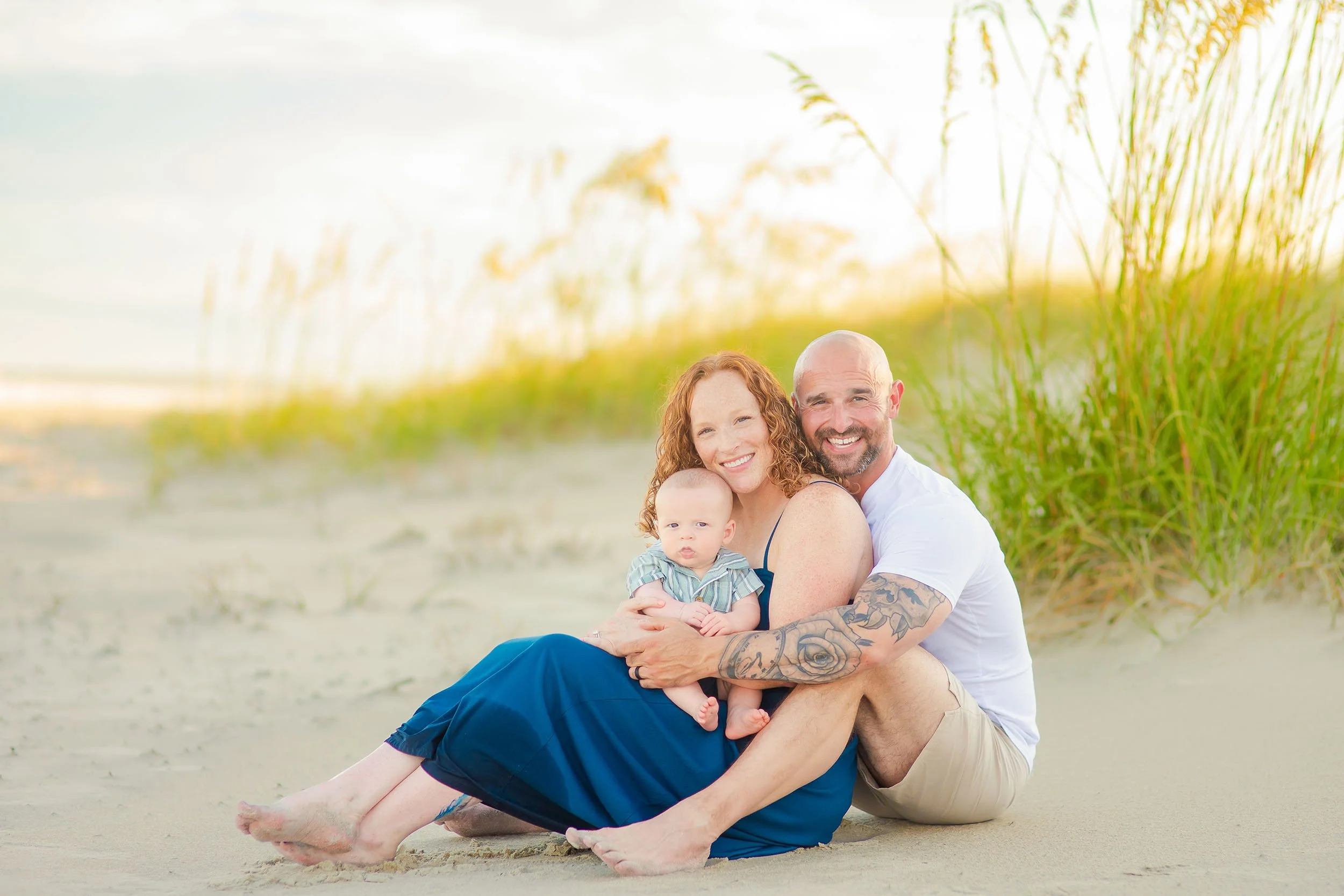 Baby's First Beach Session at Huntington Beach State Park