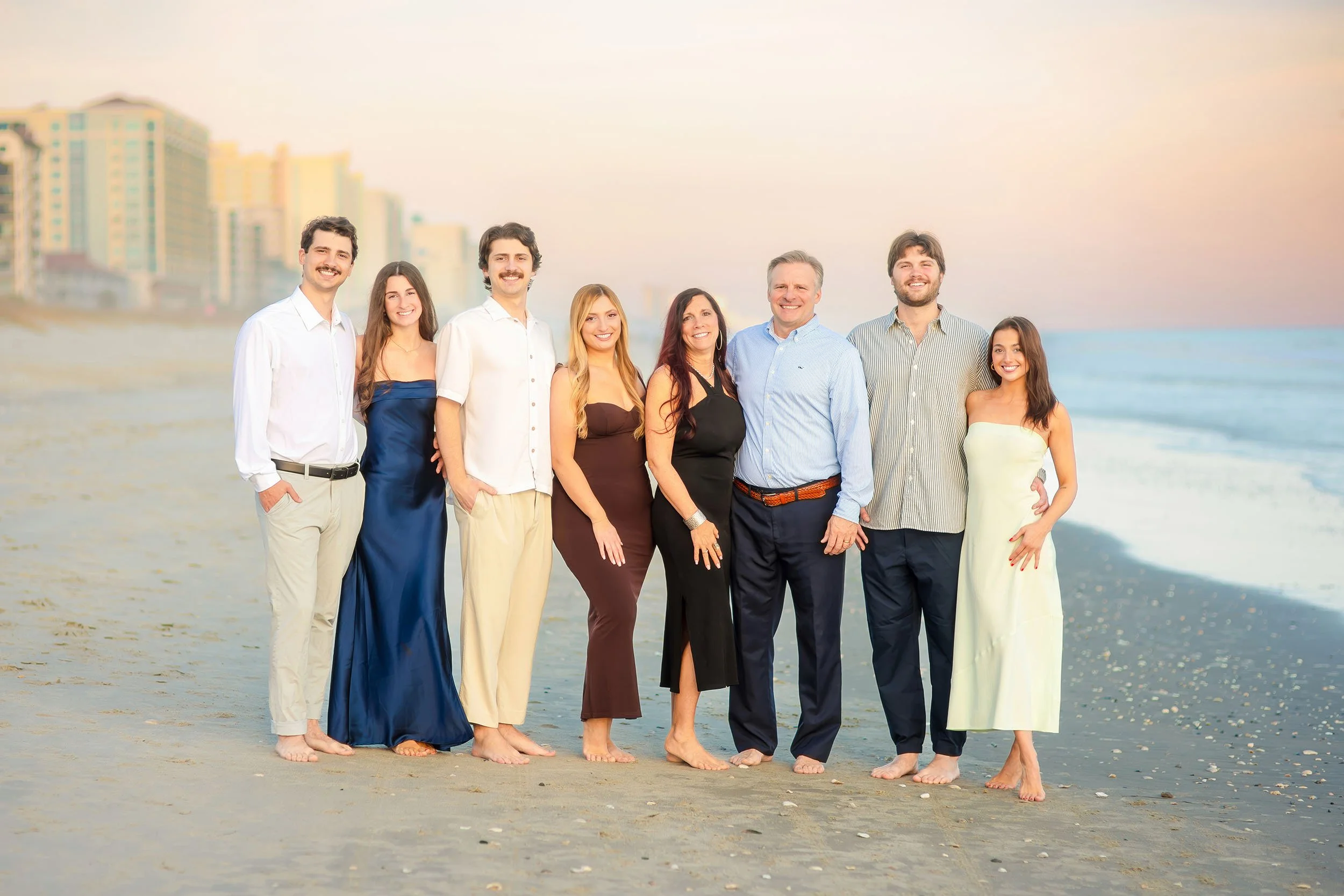 Myrtle Beach Extended Family Photo on the Sand