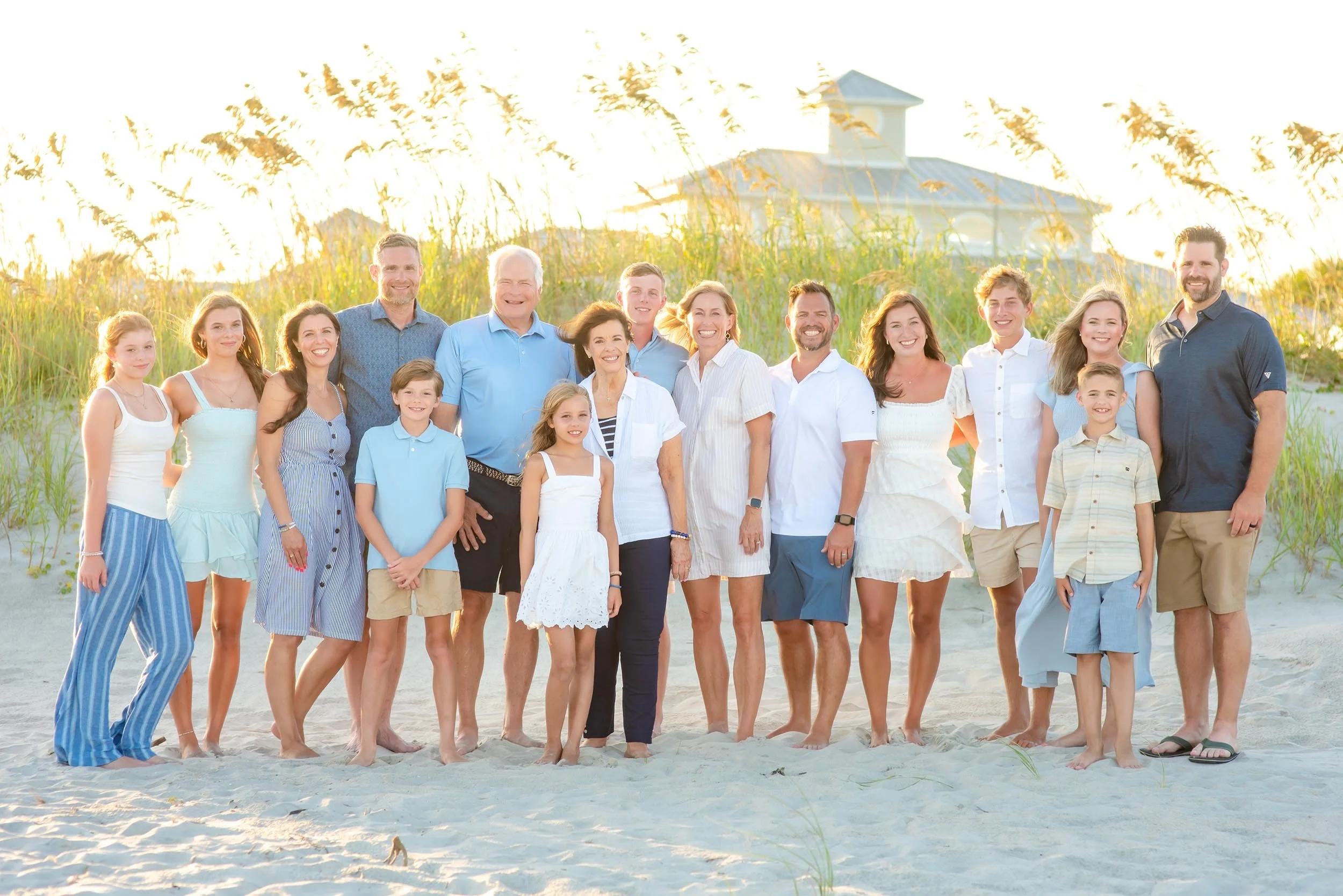 Family Beach Session at Sunset