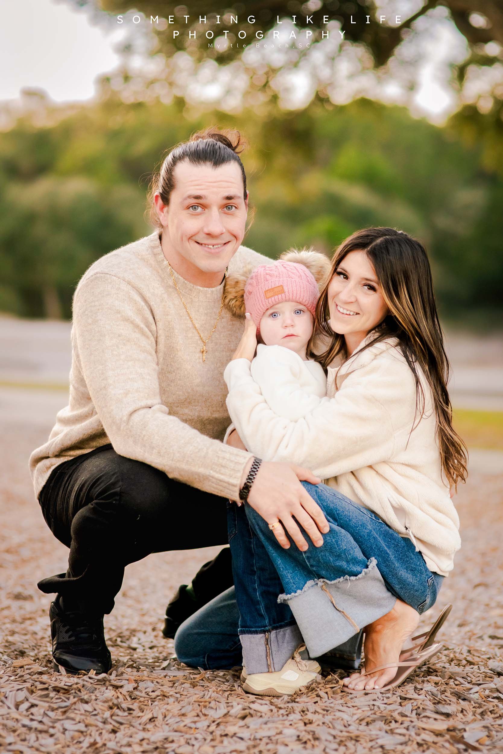 Cozy Family Session at Huntington Beach State Park