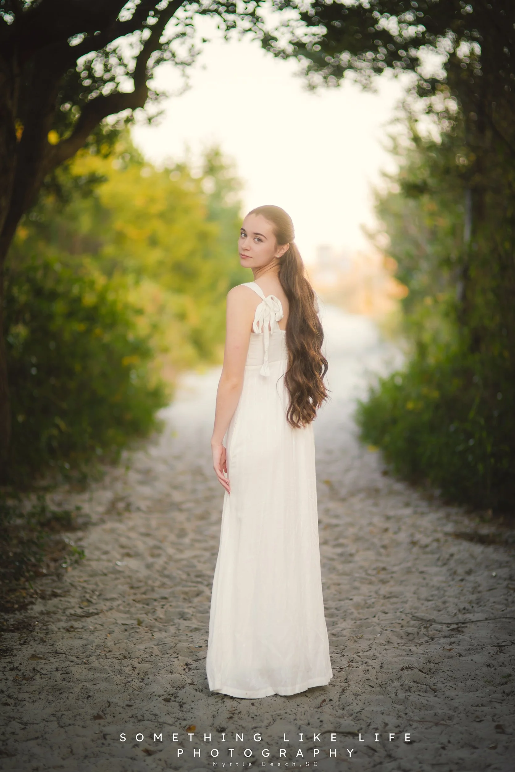 Golden Hour Senior Portraits at Huntington Beach State Park