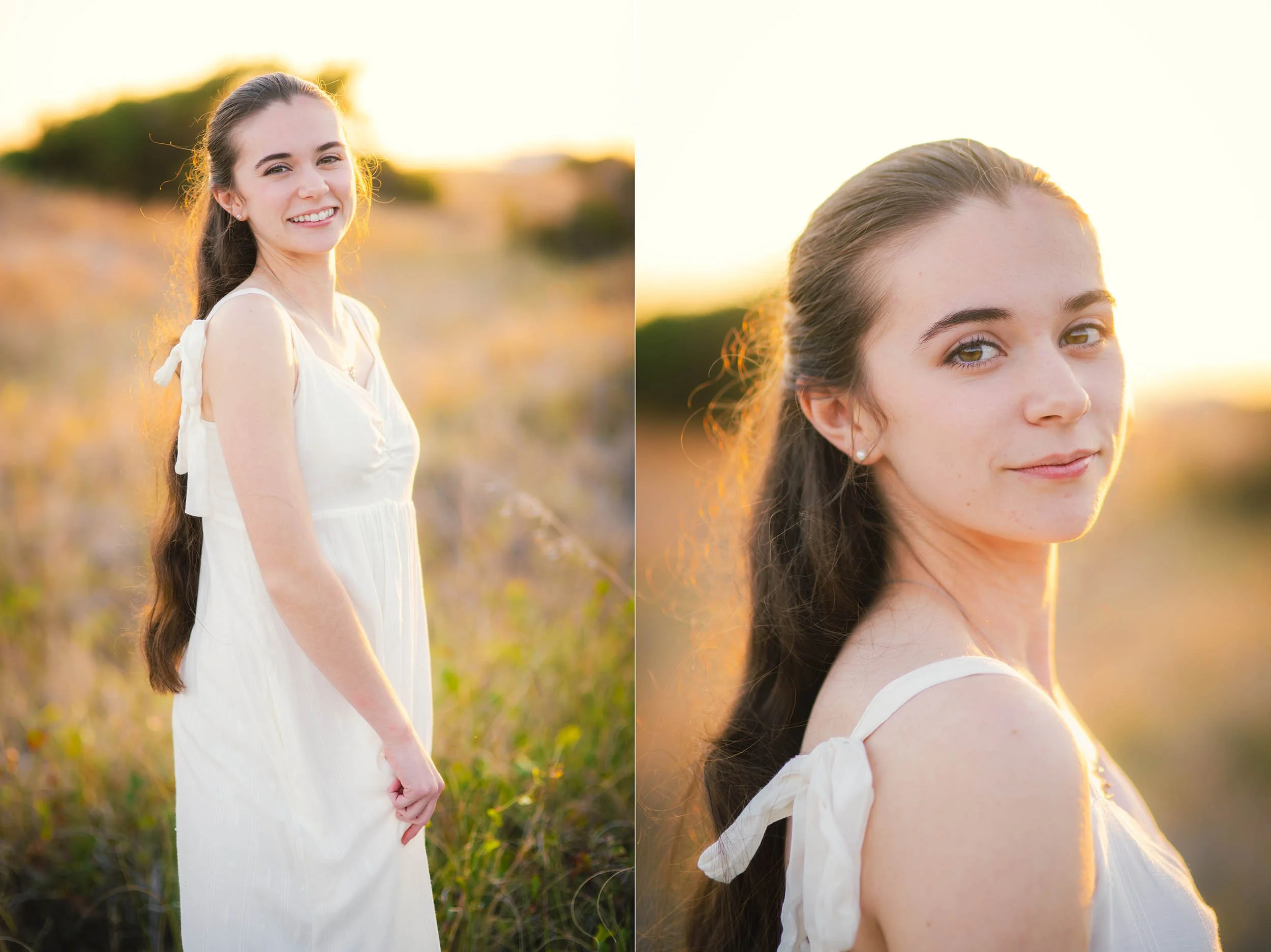 Senior portraits at Huntington Beach State Park with tall coastal grasses and Lowcountry scenery. 