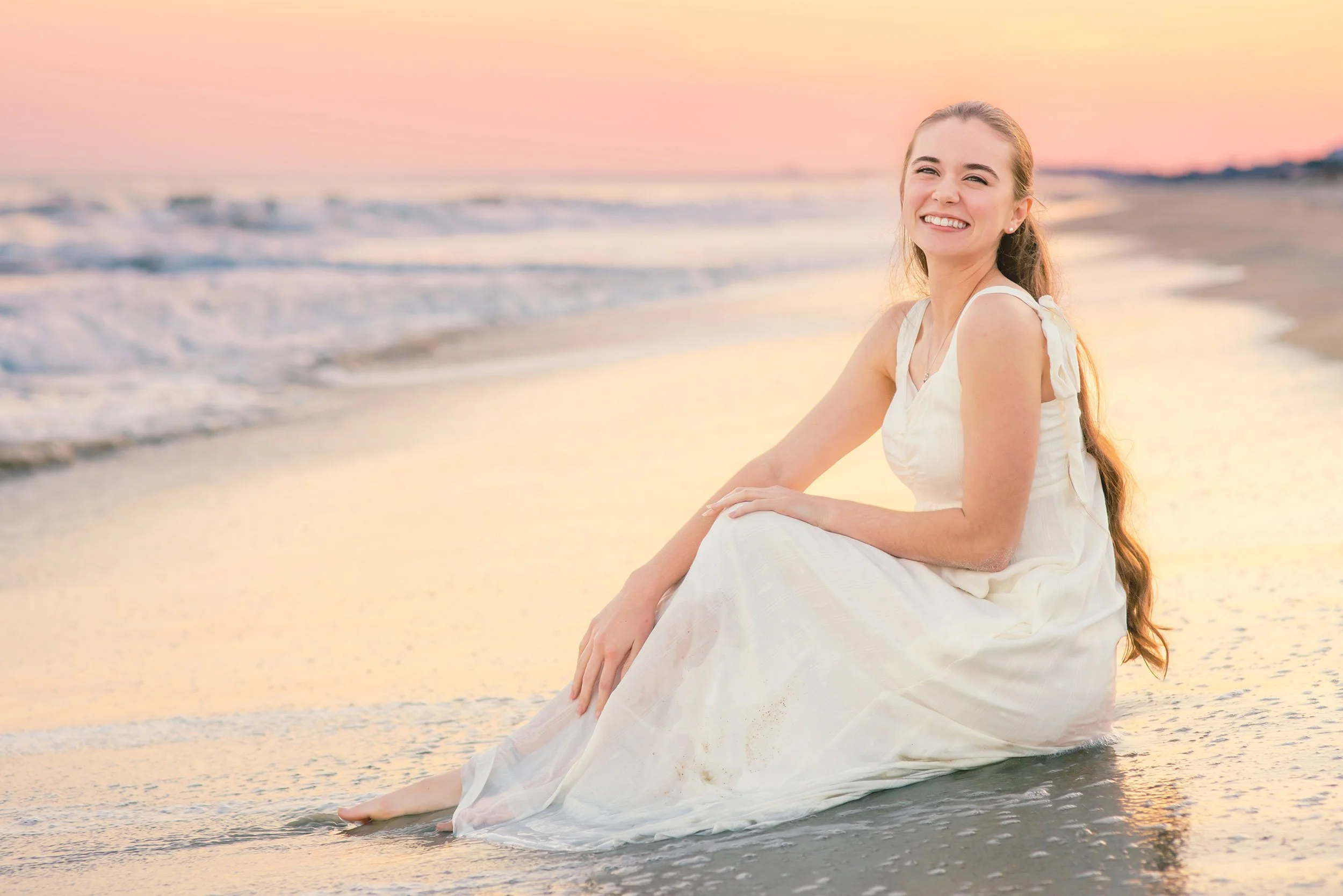 Relaxed Senior Portraits on Huntington Beach