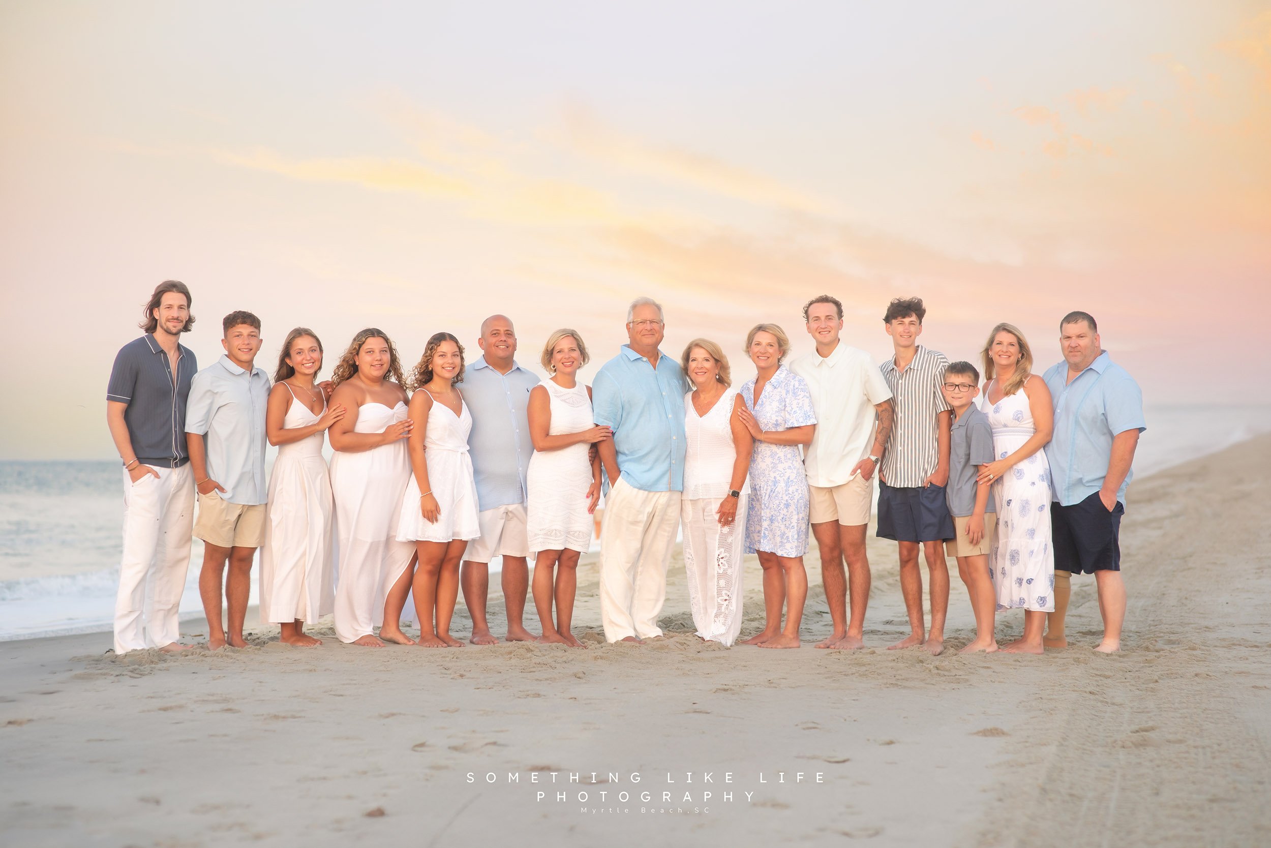 North Myrtle Beach Extended Family Photos | Sunrise Beach Family Portraits