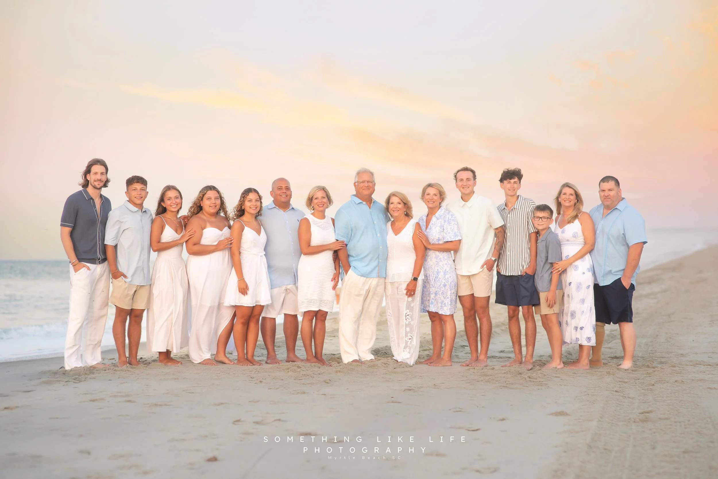 Extended Family Beach Portraits on the Grand Strand | South Carolina Family Photographer
