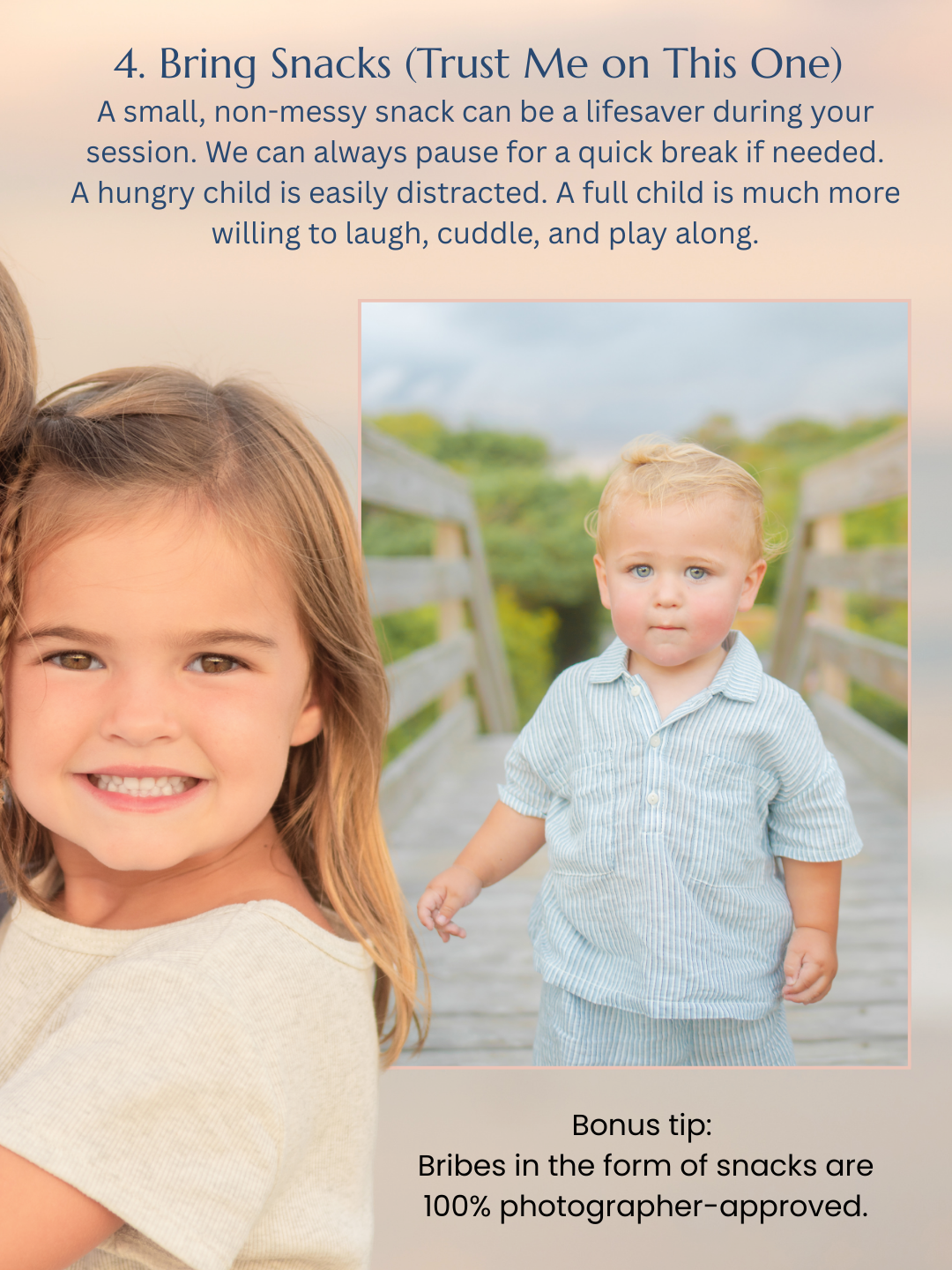 Why Bringing Snacks Helps Kids During Family Photo Sessions