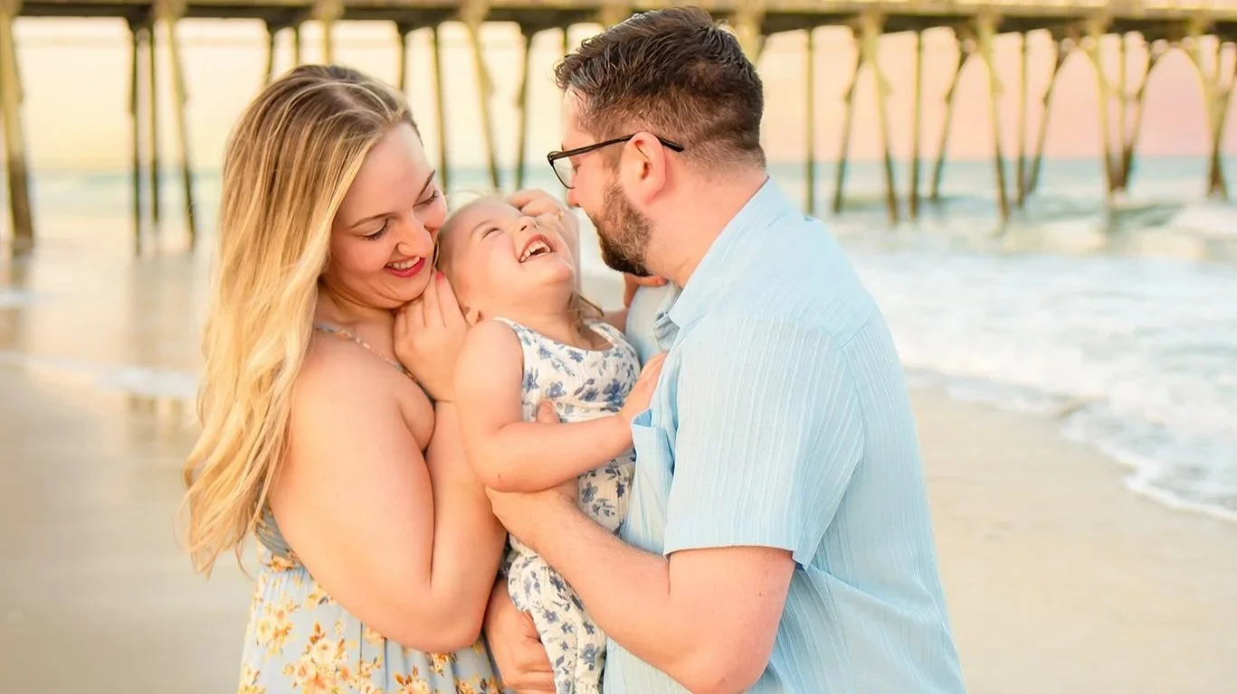 Myrtle Beach State Park Family Photos at Sunset | The Rogers Family
