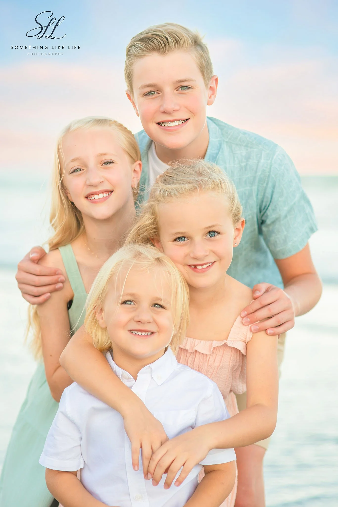 Myrtle Beach Sibling Portraits at Sunset