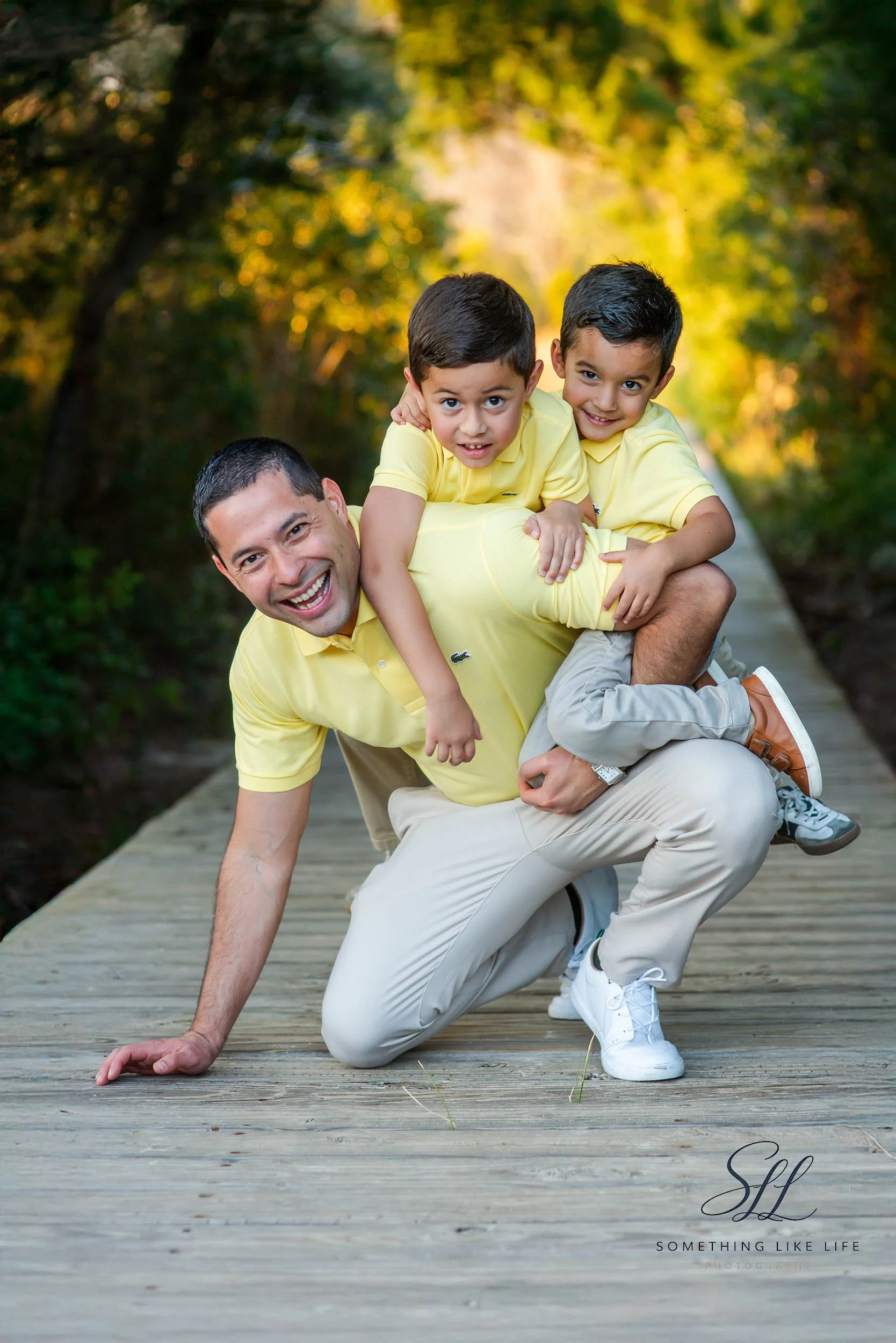 Fun Father & Sons Portrait | Myrtle Beach Family Photography Session
