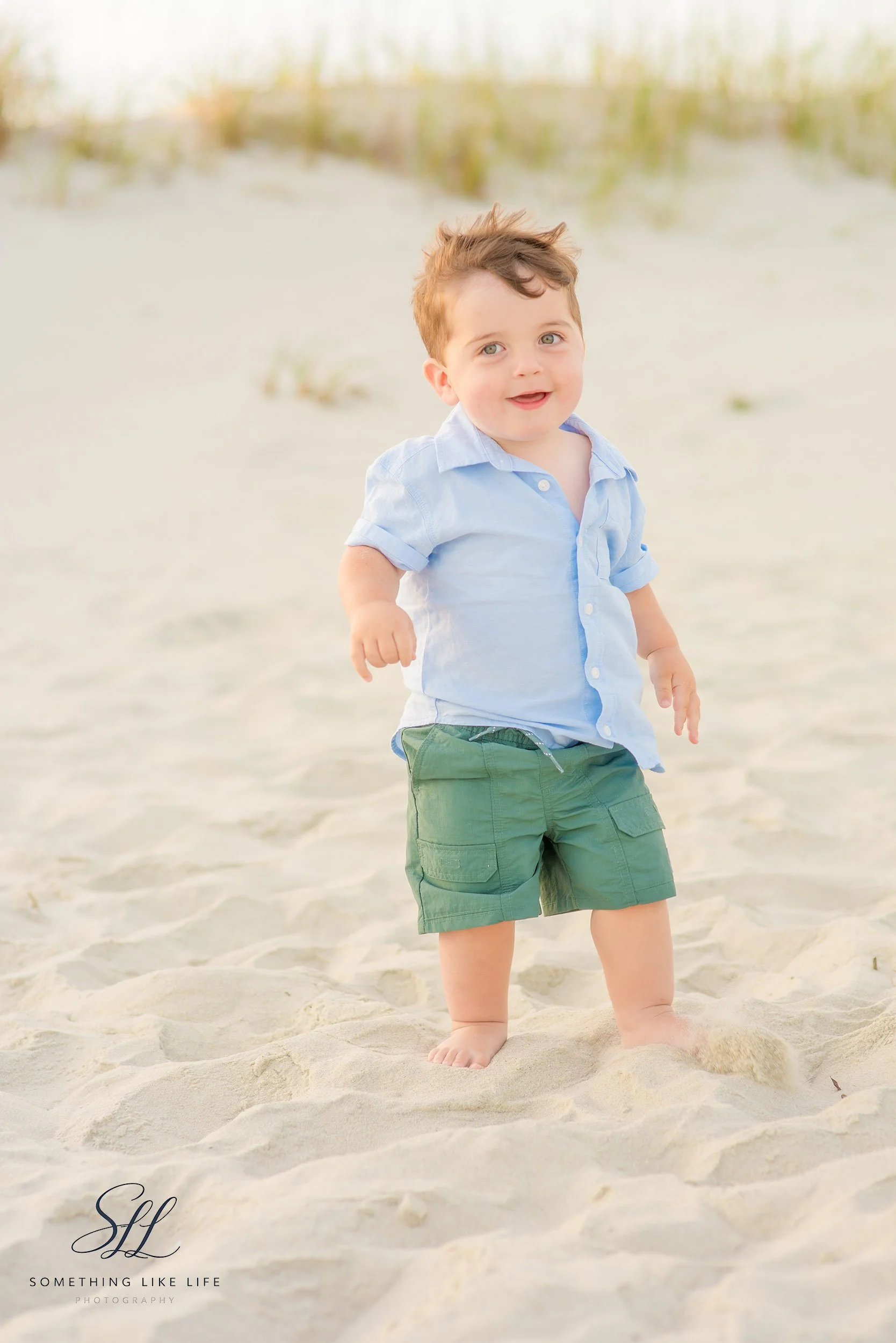 Toddler Beach Portrait at Sunset | Myrtle Beach Family Photography